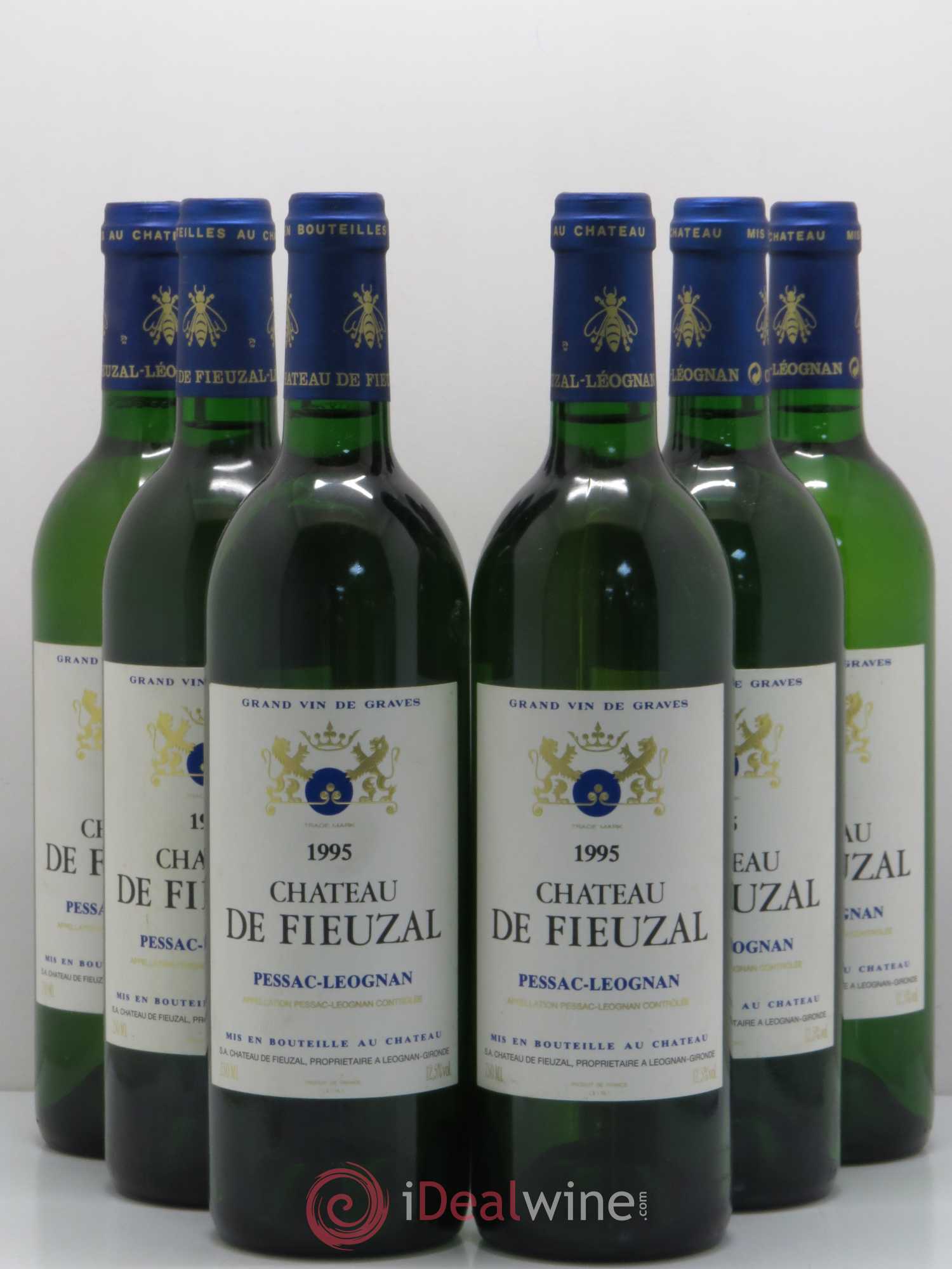 Château de Fieuzal (sans prix de réserve) 1995 - Lot de 6 bouteilles - 0