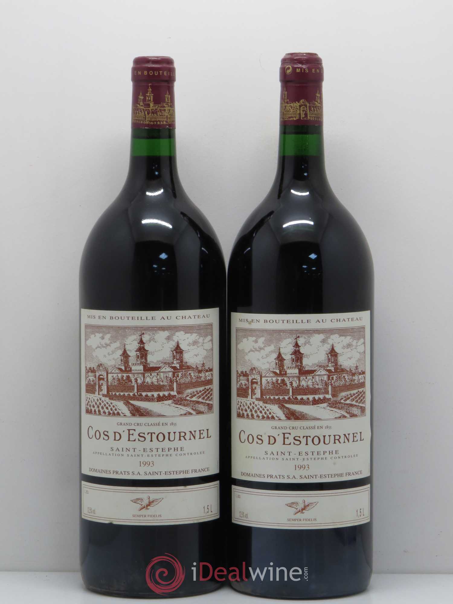 Cos d'Estournel 2ème Grand Cru Classé 1993 - Lot de 2 magnums - 0