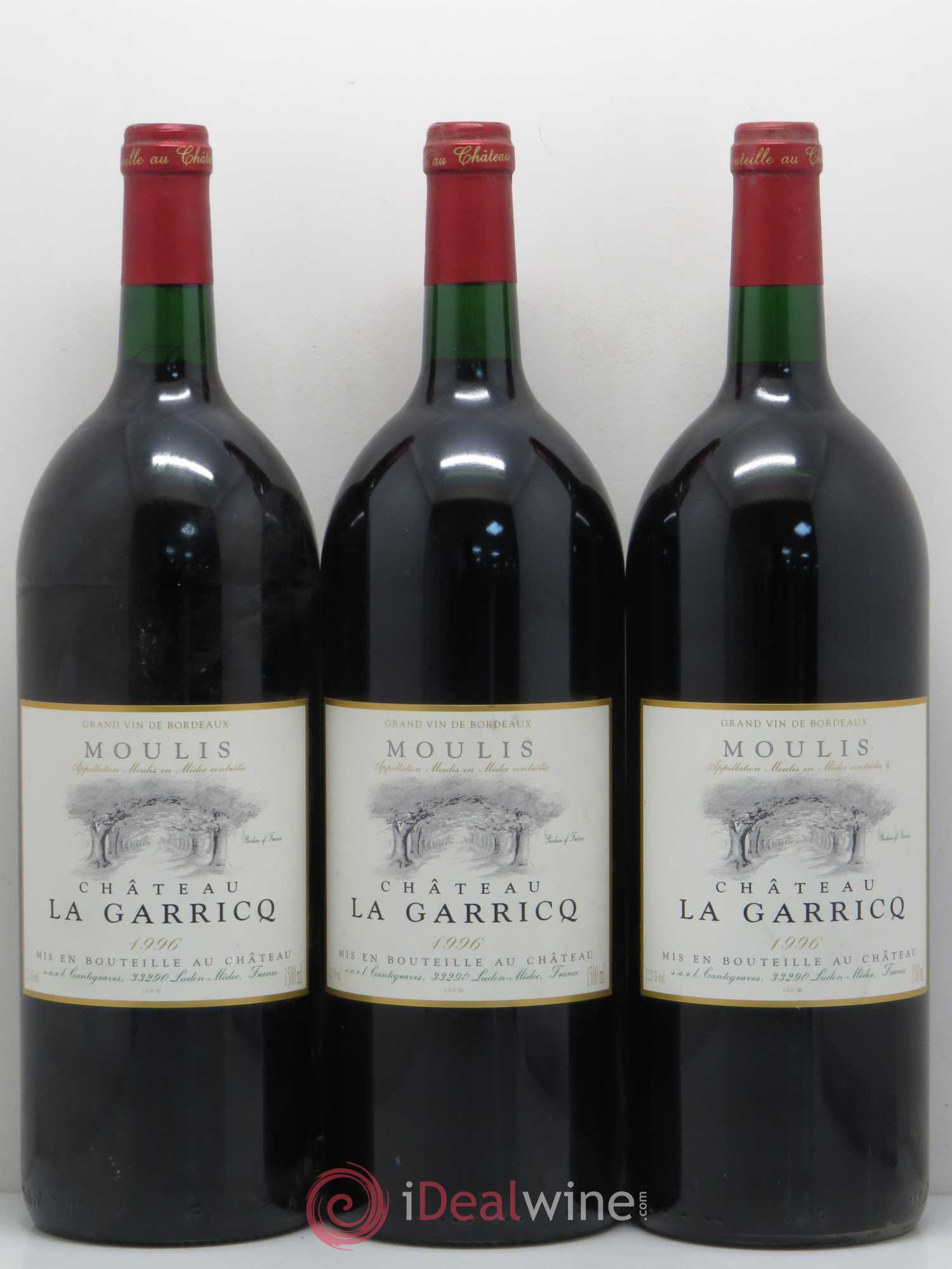 Château La Garricq (sans prix de réserve) 1996 - Lot de 3 magnums - 0