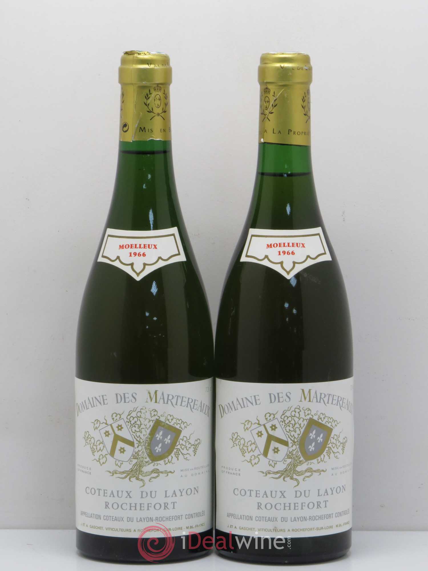 Coteaux du Layon Rochefort Martereaux (sans prix de réserve) 1966 - Lotto di 2 bottiglie - 0