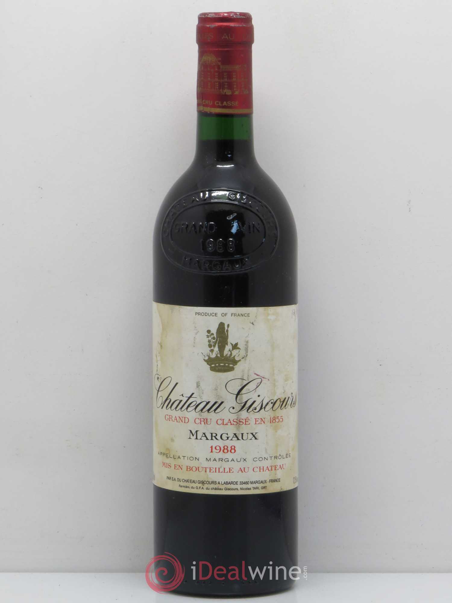 Château Giscours 3ème Grand Cru Classé (sans prix de réserve) 1988 - Lot de 1 bouteille - 0