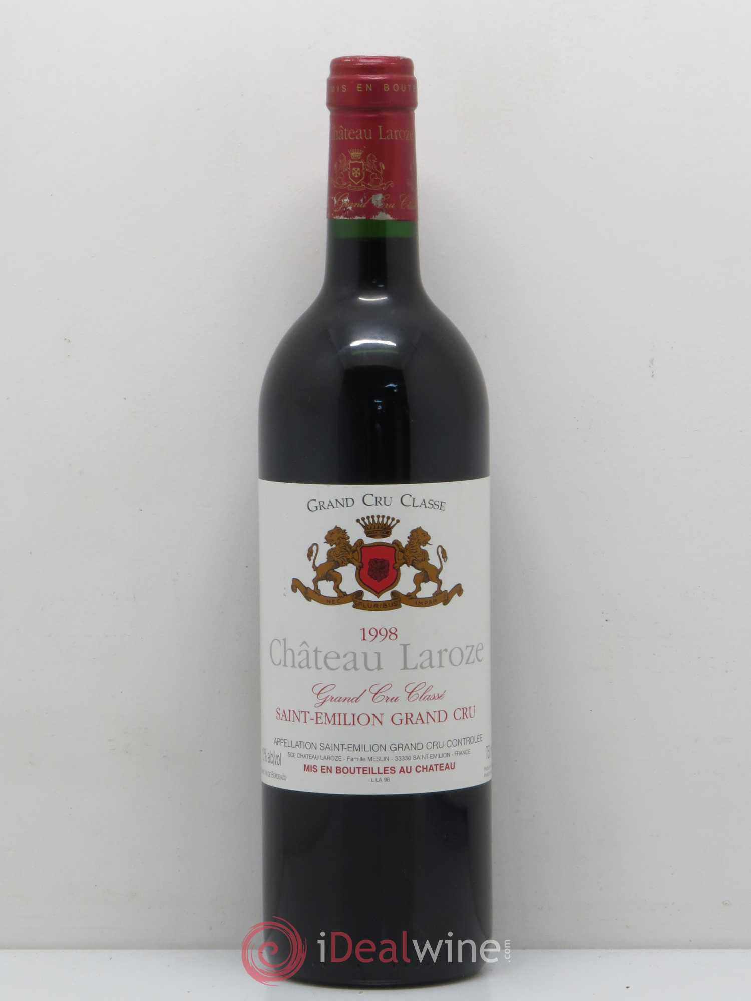 Château Laroze Grand Cru Classé (sans prix de réserve) 1998 - Lot de 1 bouteille - 0