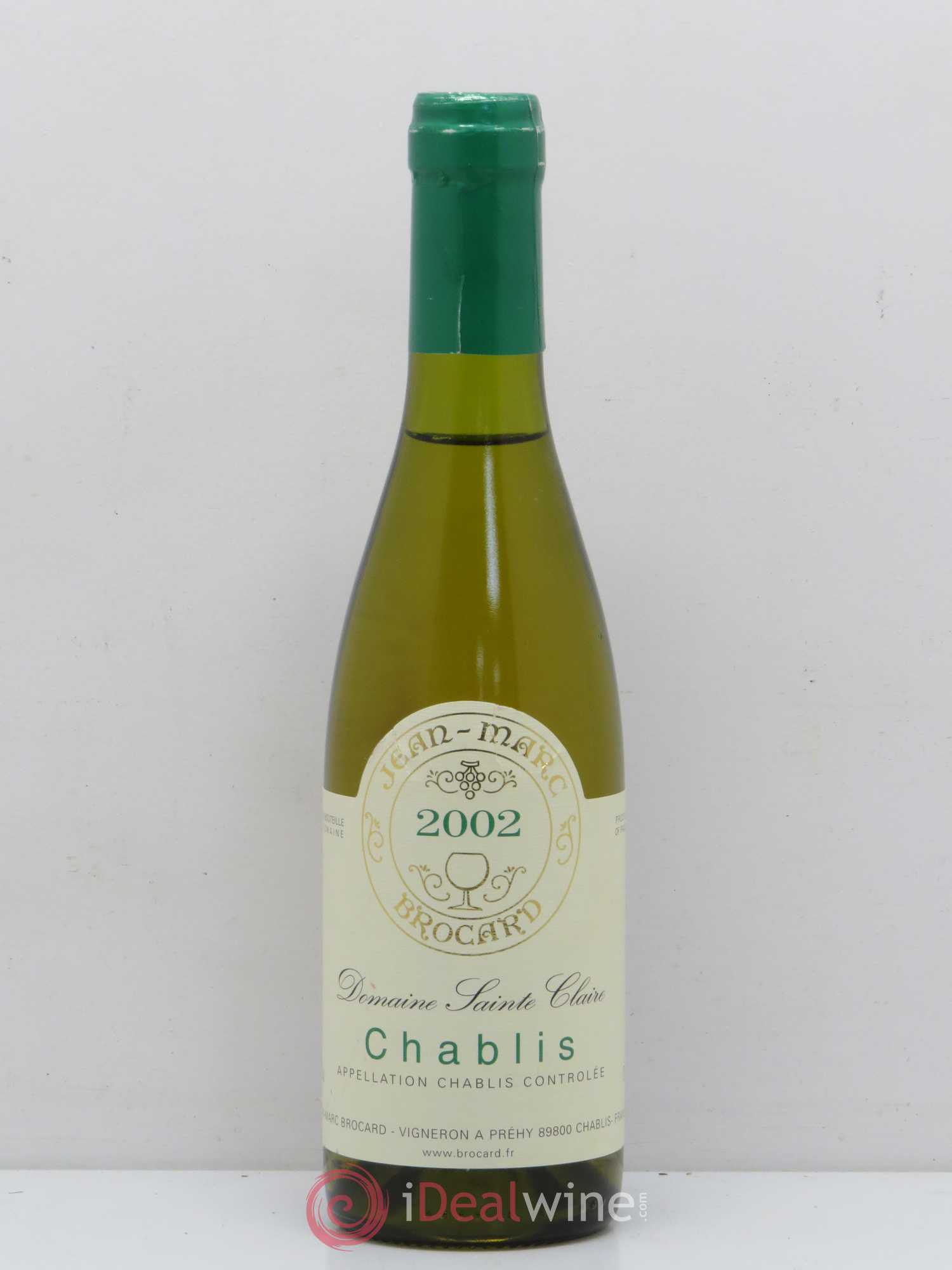 Chablis Brocard Domaine Sainte Claire (sans prix de réserve) 2002 - Posten von 1 Demi-Flasche - 0