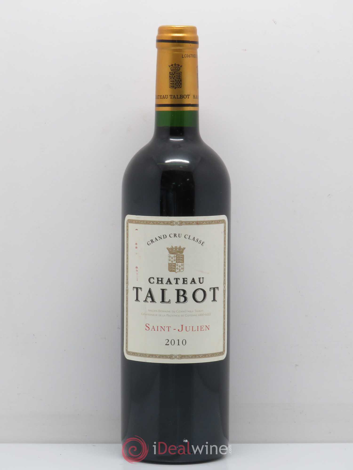 Château Talbot 4ème Grand Cru Classé 2010 - Lot de 1 bouteille - 0