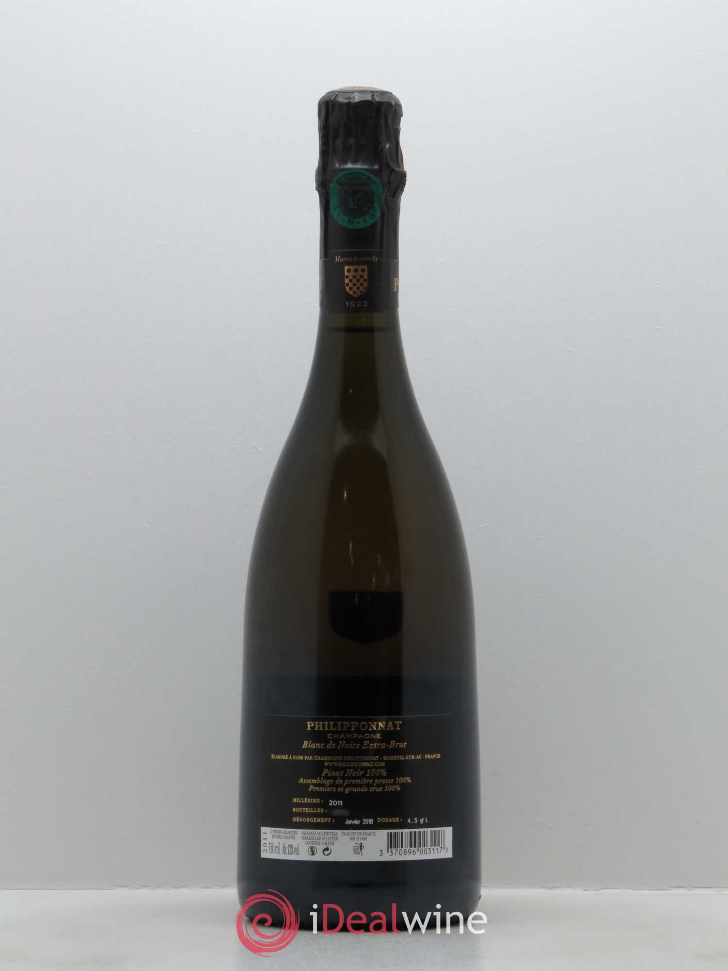 Blanc de Noirs Extra-Brut Philipponnat 2011 - Lot de 1 bouteille - 1