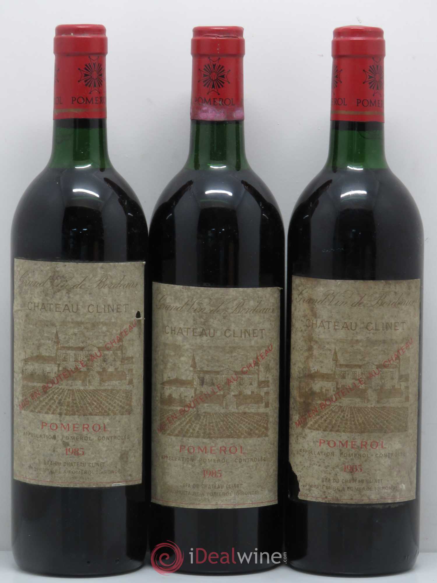 Château Clinet 1985 - Lot de 3 bouteilles - 0