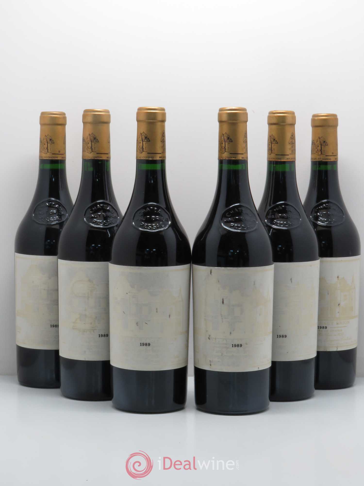 Château Haut Brion 1er Grand Cru Classé 1989 - Lot de 6 bouteilles - 0