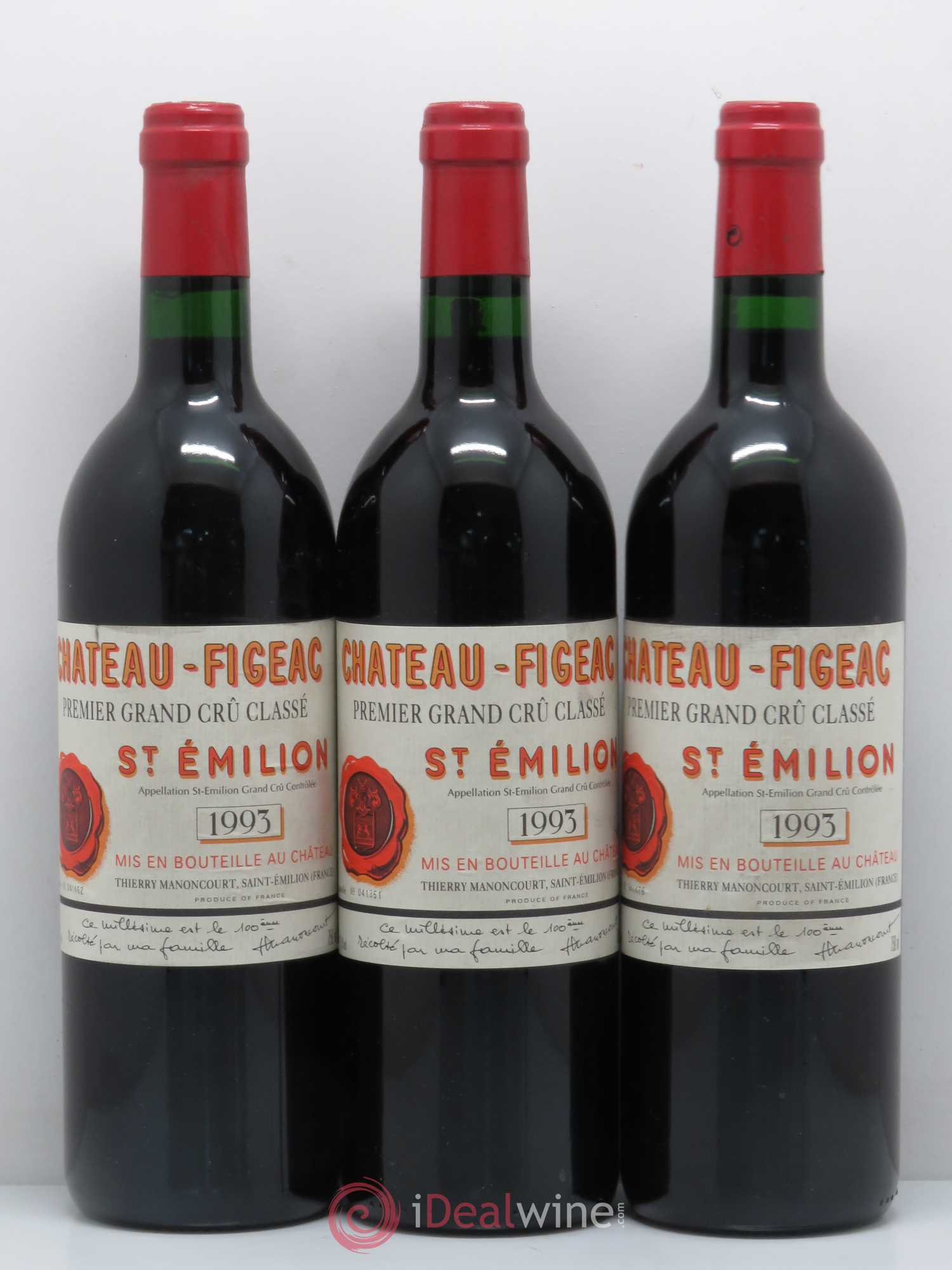 Château Figeac 1er Grand Cru Classé A 1993 - Lot de 12 bouteilles - 4
