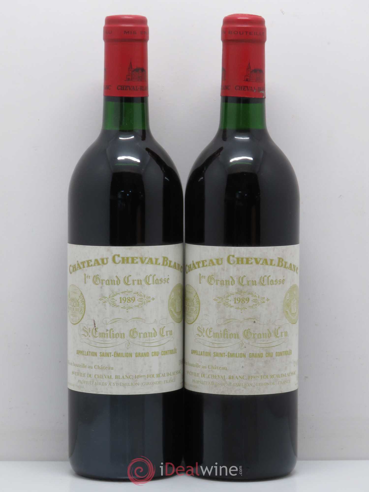 Château Cheval Blanc 1er Grand Cru Classé A 1989 - Lot de 2 bouteilles - 0