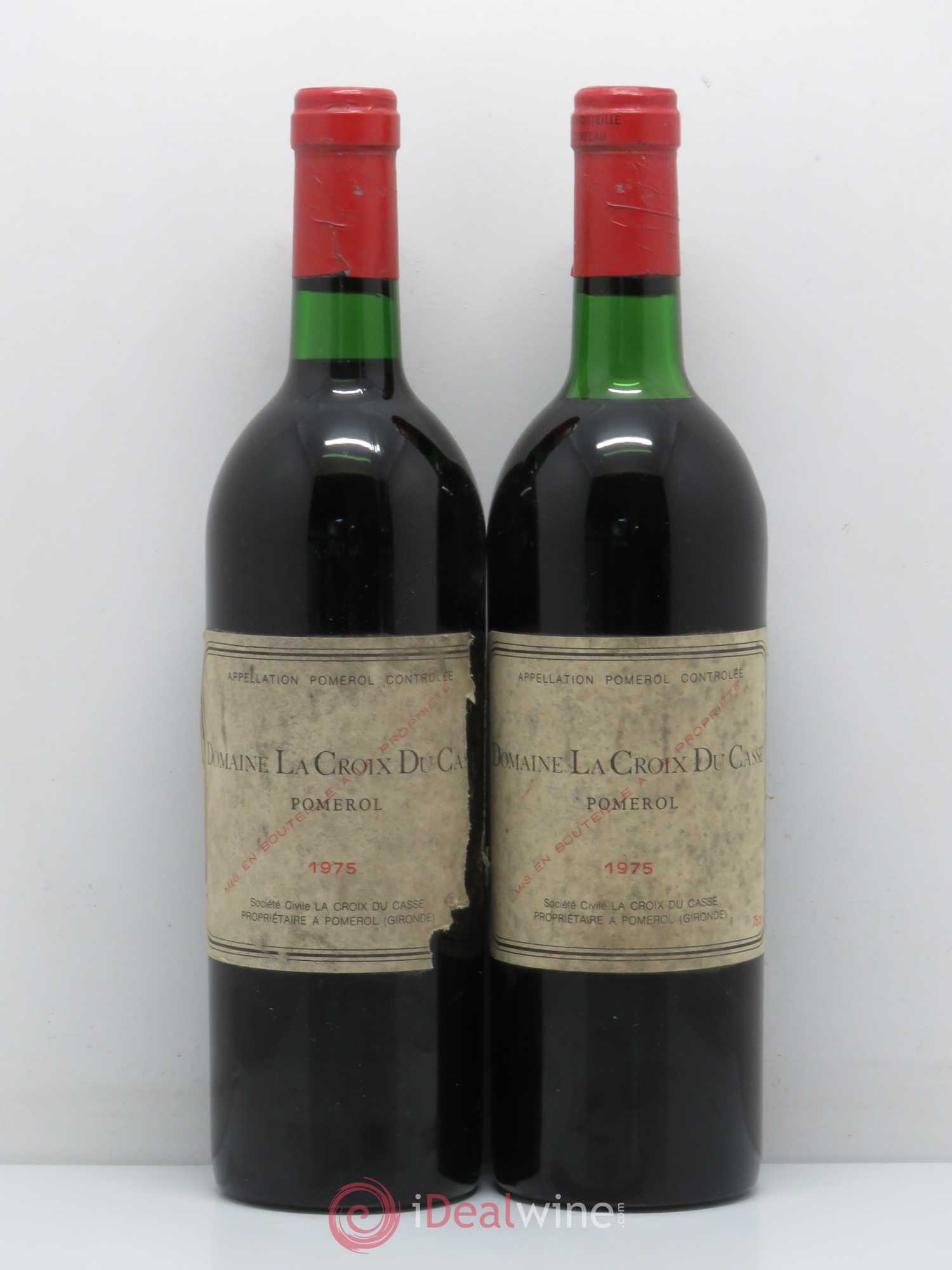 Château la Croix du Casse 1975 - Lot de 2 bouteilles - 0