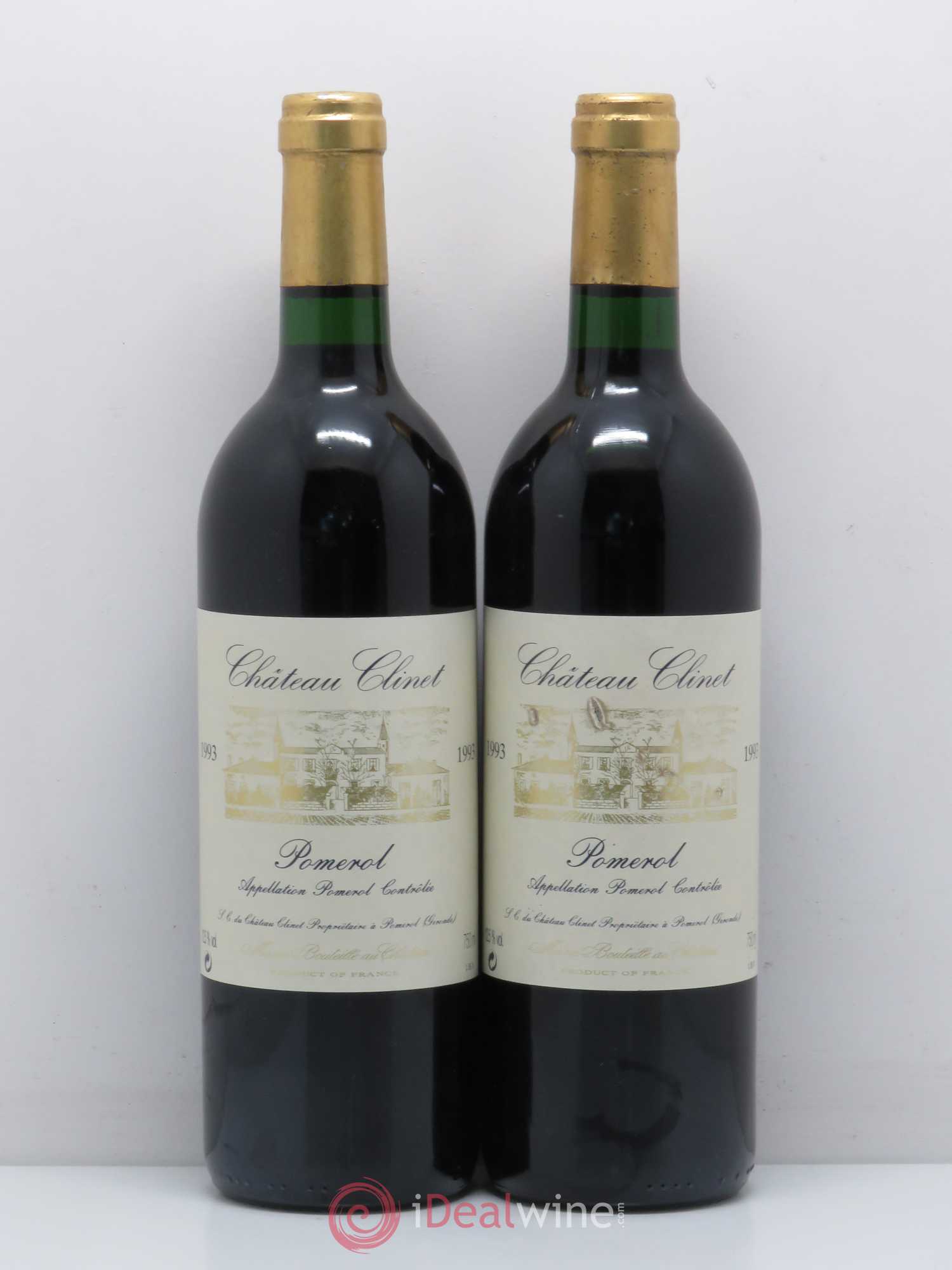 Château Clinet 1993 - Lot de 2 bouteilles - 0