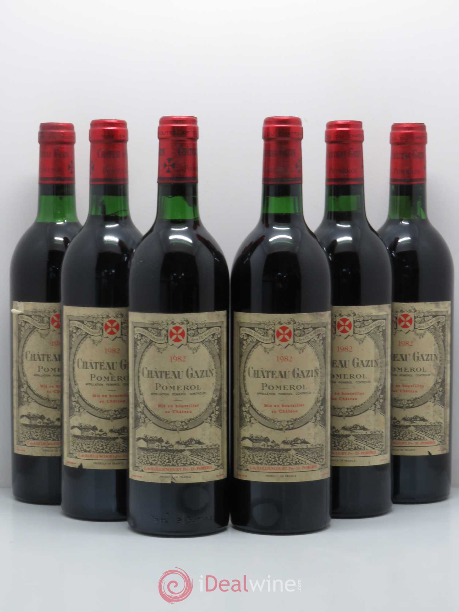 Château Gazin 1982 - Lot de 6 bouteilles - 0