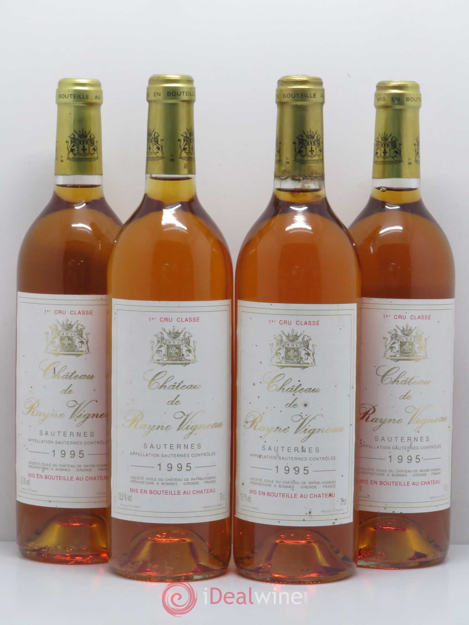 Château de Rayne Vigneau 1er Grand Cru Classé 1995 - Lotto di 4 bottiglie - 0