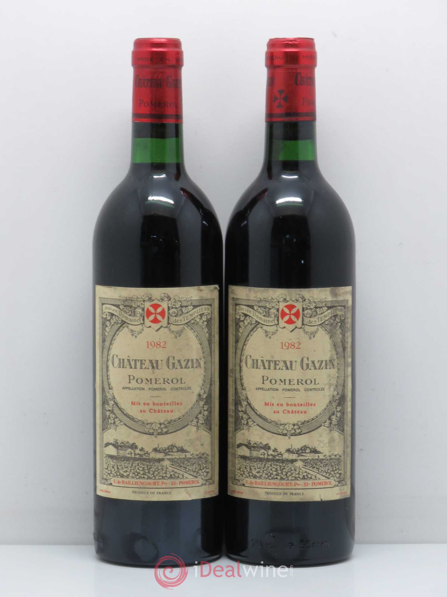 Château Gazin 1982 - Lot de 2 bouteilles - 0