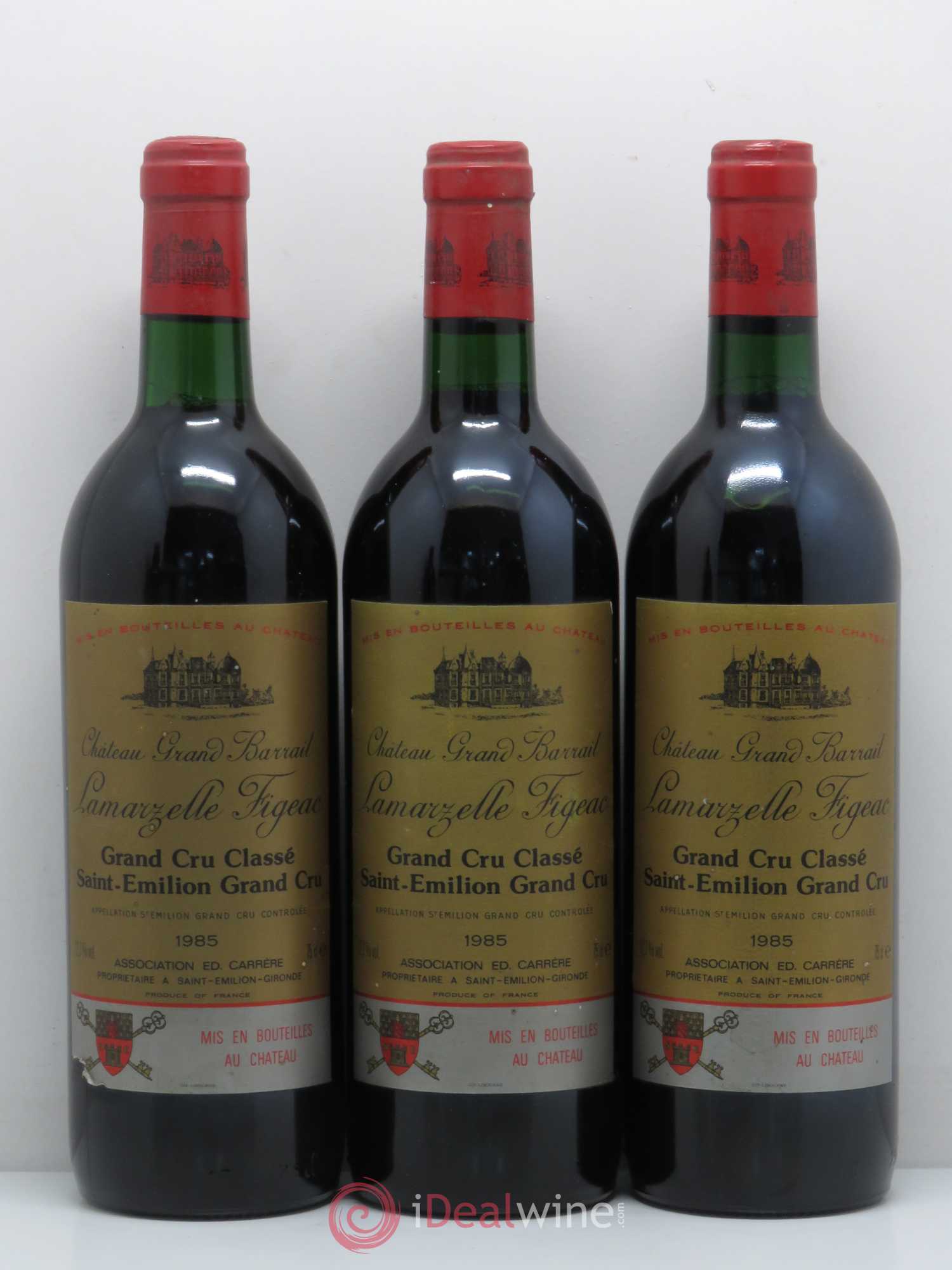 Château Grand Barrail Lamarzelle Figeac Grand Cru Classé 1985 - Lot de 6 bouteilles - 2