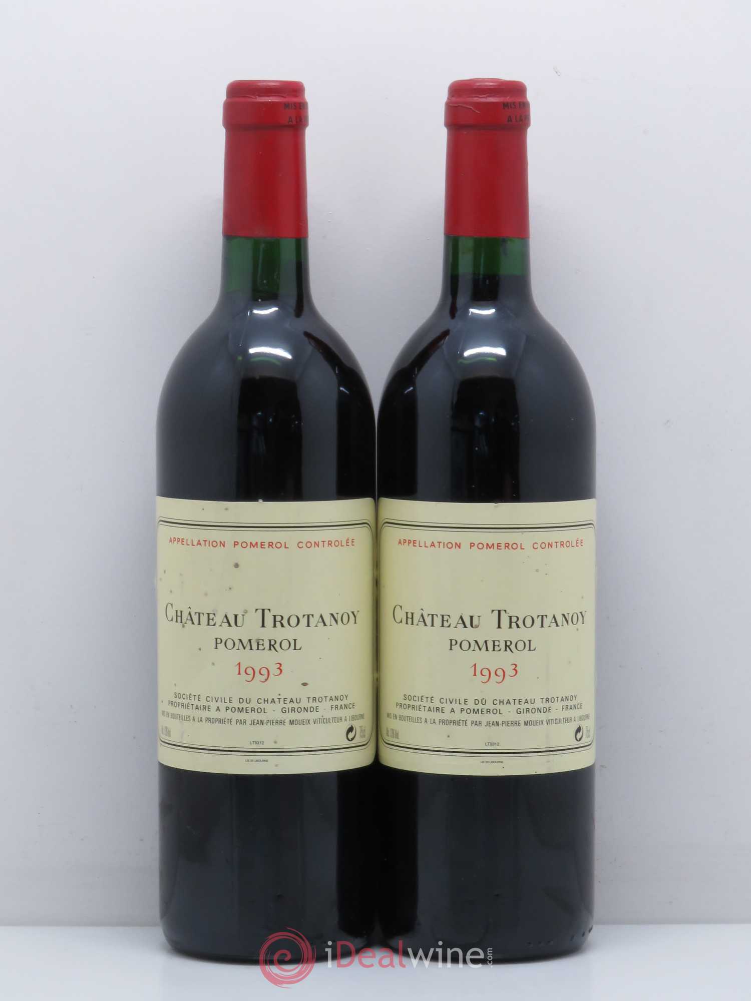 Château Trotanoy 1993 - Lot de 2 bouteilles - 0