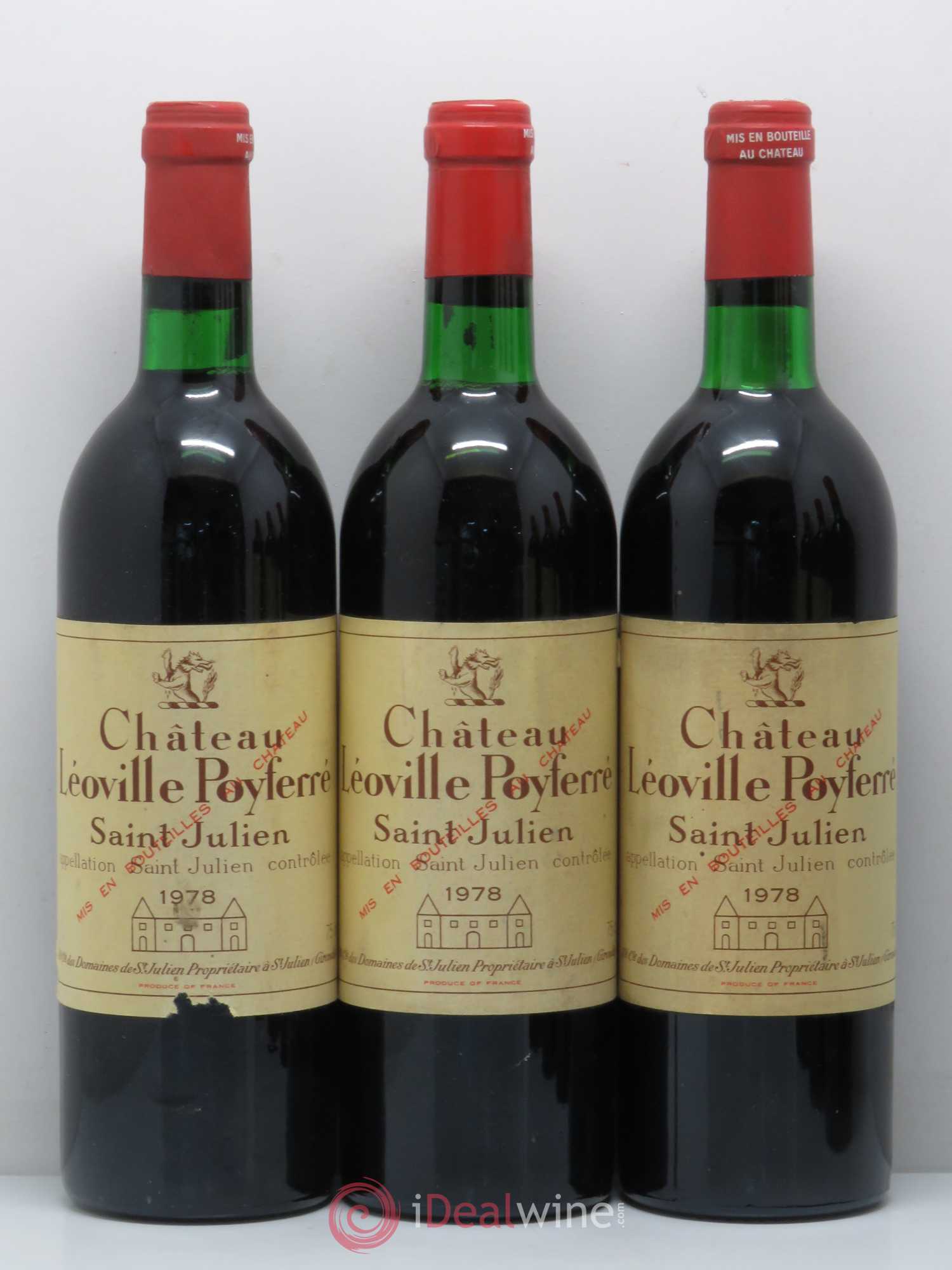 Château Léoville Poyferré 2ème Grand Cru Classé 1978 - Lot de 6 bouteilles - 2