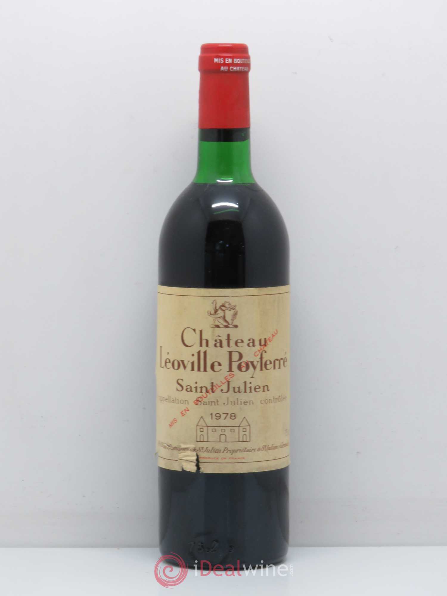 Château Léoville Poyferré 2ème Grand Cru Classé 1978 - Lot de 1 bouteille - 0