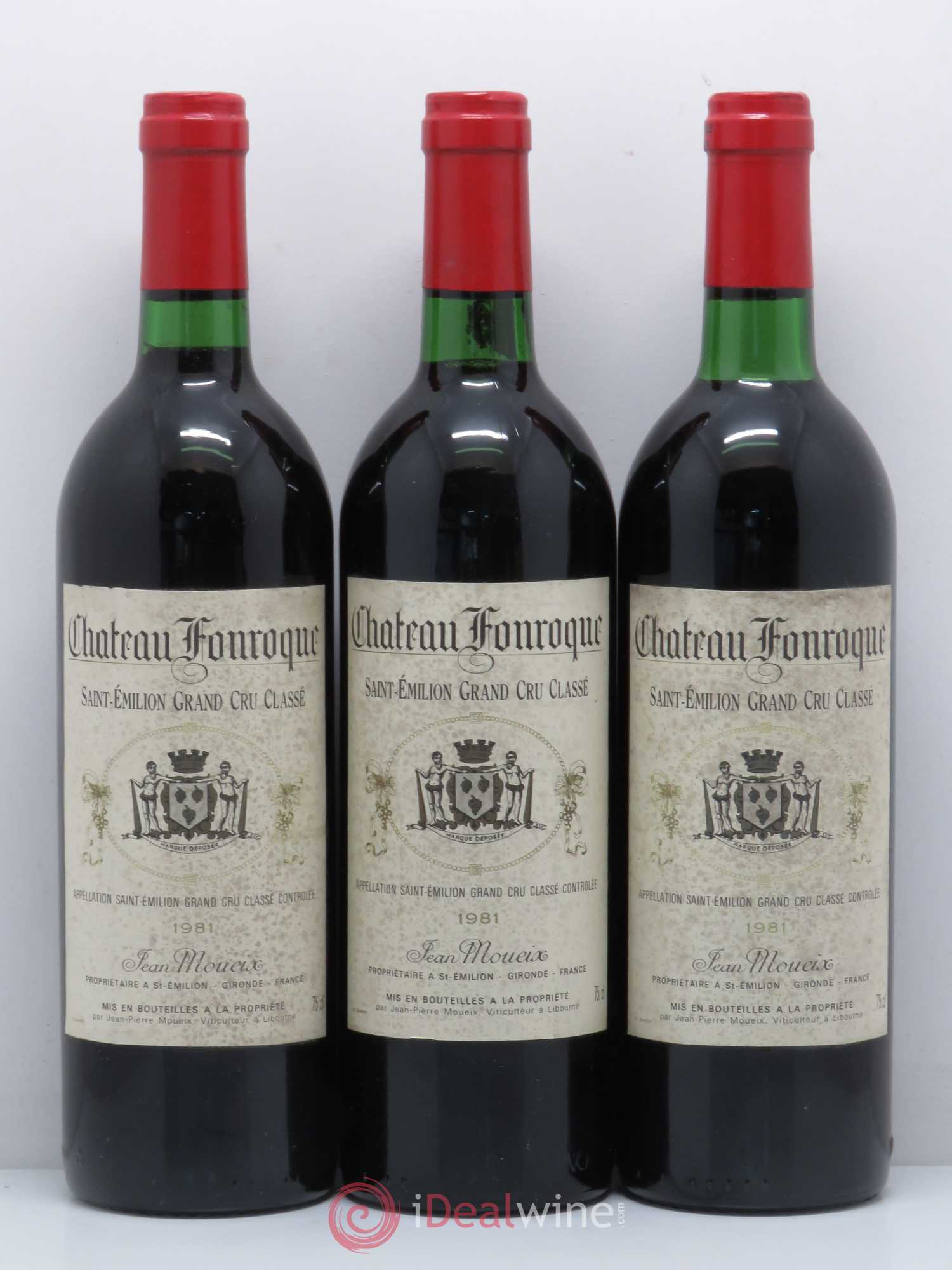 Château Fonroque Grand Cru Classé 1981 - Lot de 12 bouteilles - 1