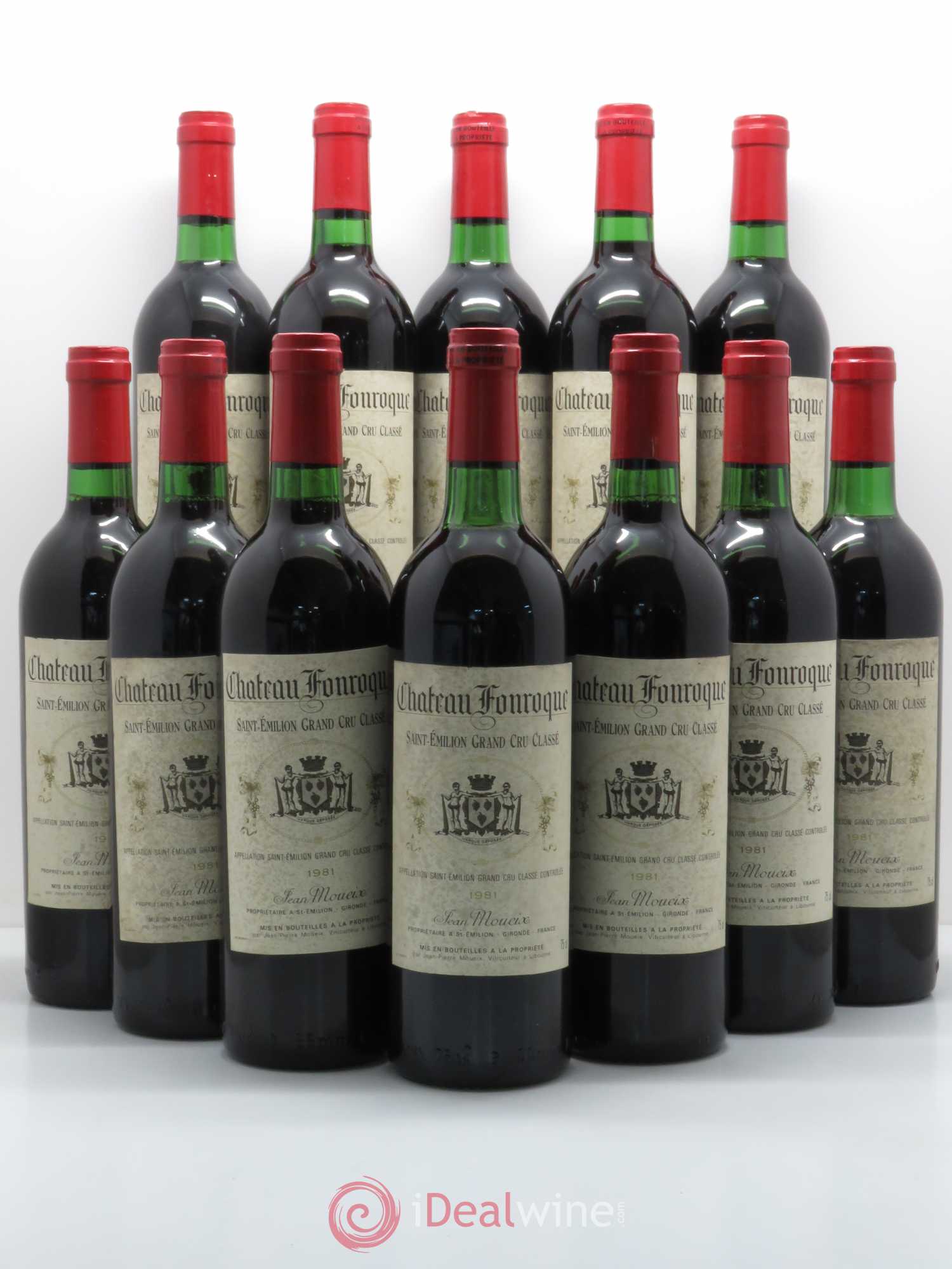 Château Fonroque Grand Cru Classé 1981 - Lot de 12 bouteilles - 0