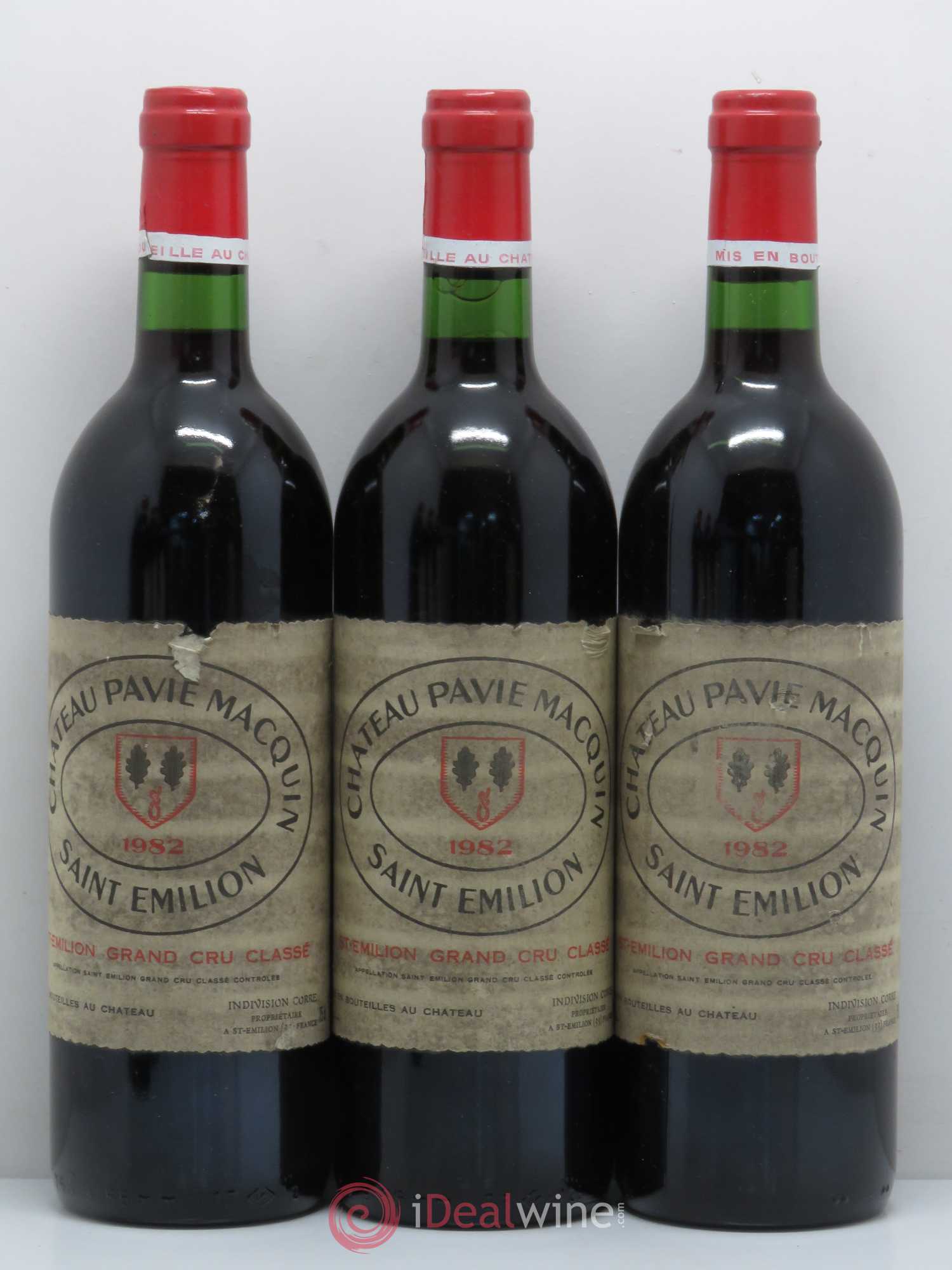 Château Pavie Macquin 1er Grand Cru Classé B 1982 - Lot de 6 bouteilles - 1