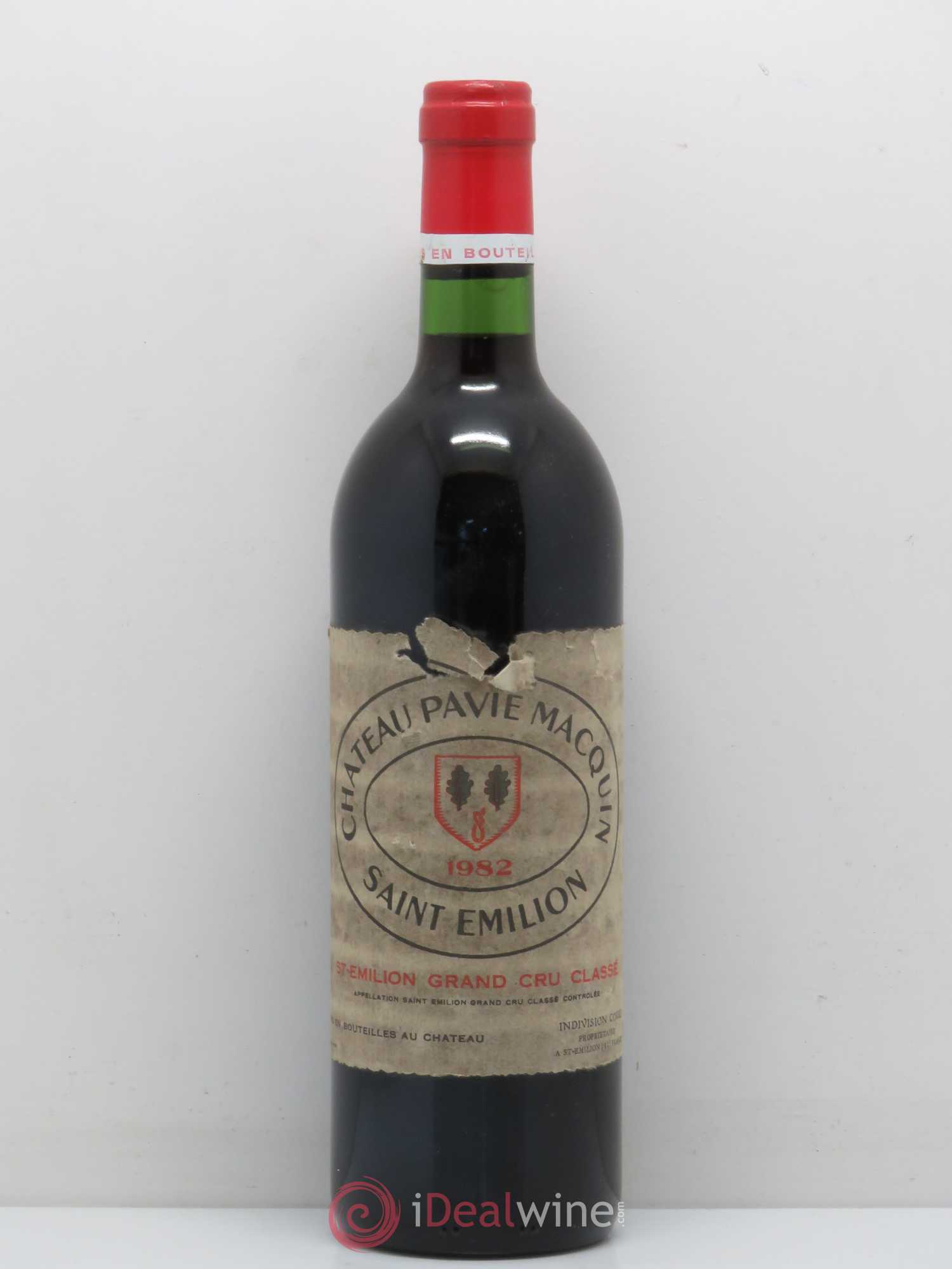 Château Pavie Macquin 1er Grand Cru Classé B 1982 - Lot de 1 bouteille - 0