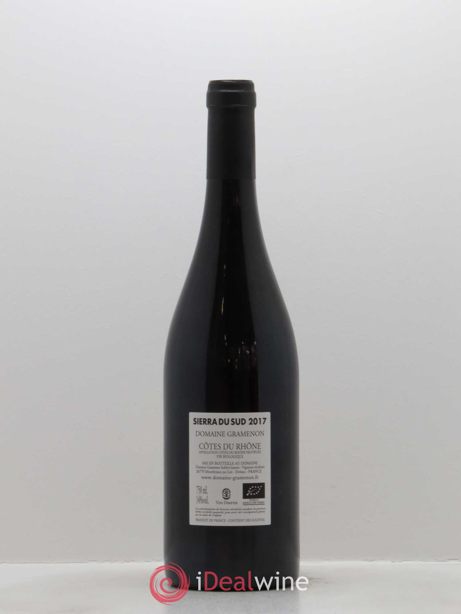 Côtes-du-Rhône Sierra du Sud Gramenon (Domaine) 2017 - Lot de 1 bouteille - 1