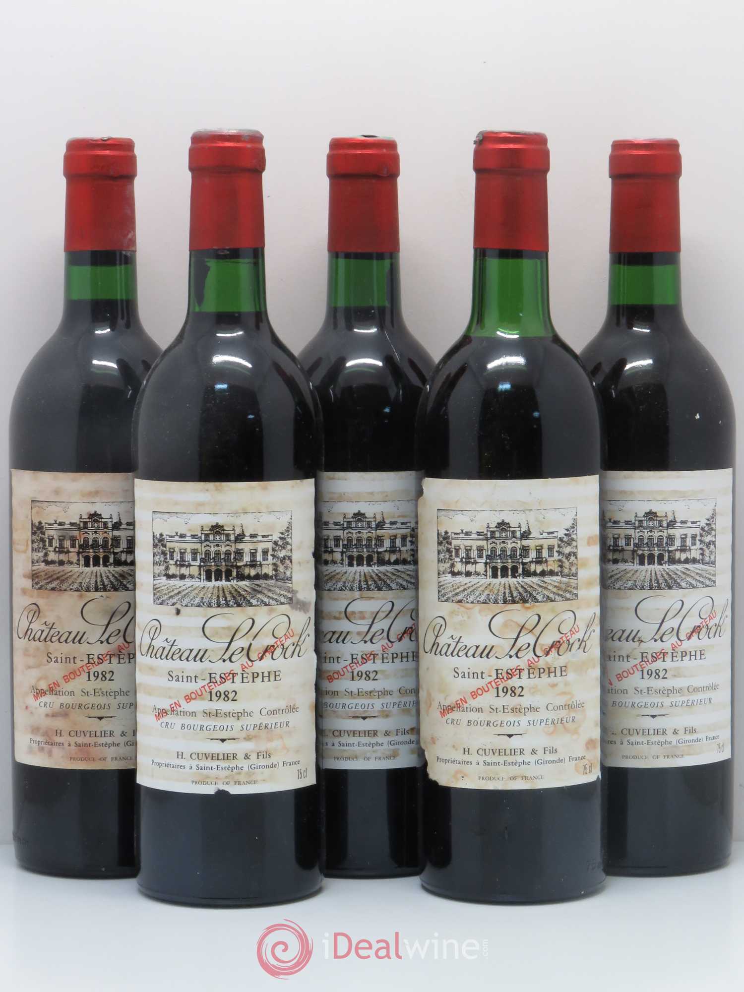 Château le Crock Cru Bourgeois (sans prix de réserve) 1982 - Lot de 5 bouteilles - 0