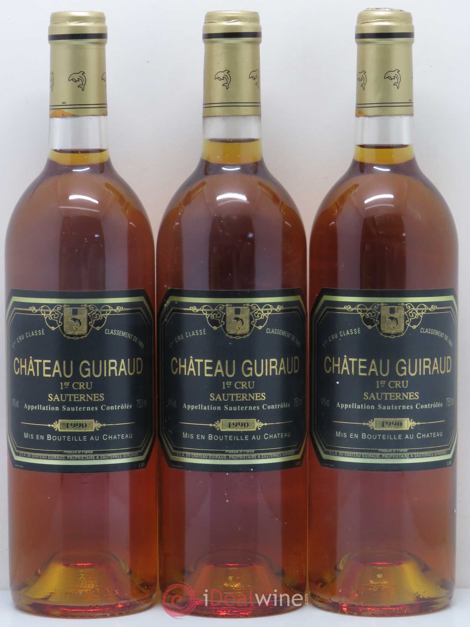Château Guiraud 1er Grand Cru Classé 1990 - Lotto di 6 bottiglie - 2
