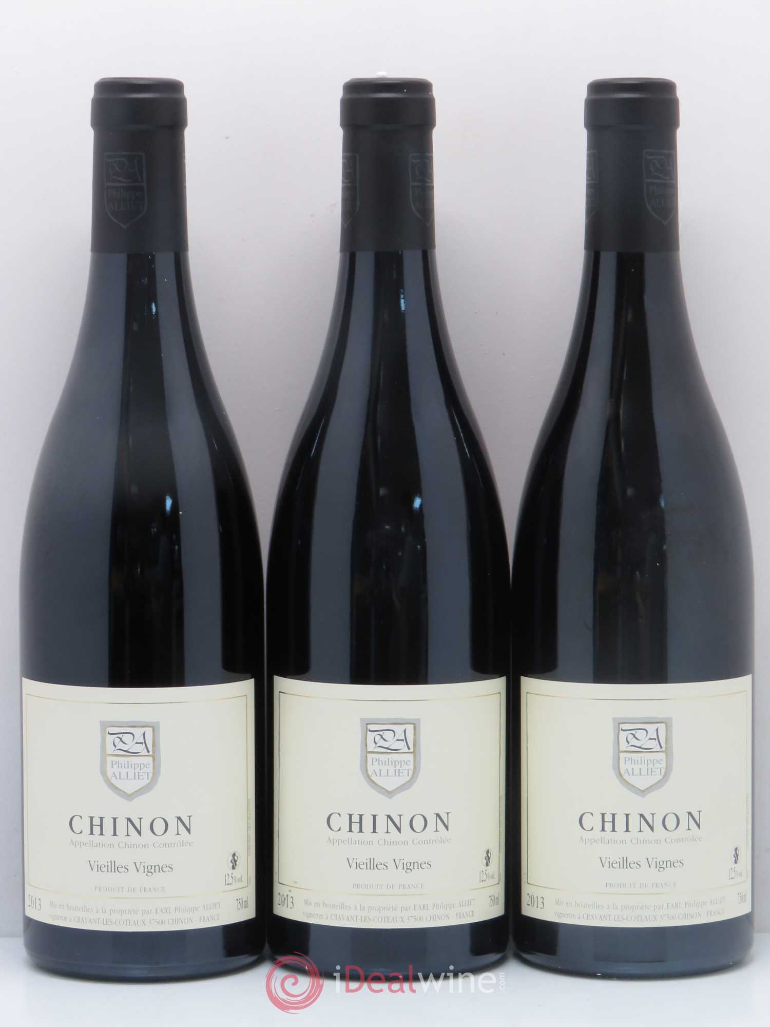 Chinon Vieilles Vignes Philippe Alliet (sans prix de réserve) 2013 - Lot de 3 bouteilles - 0