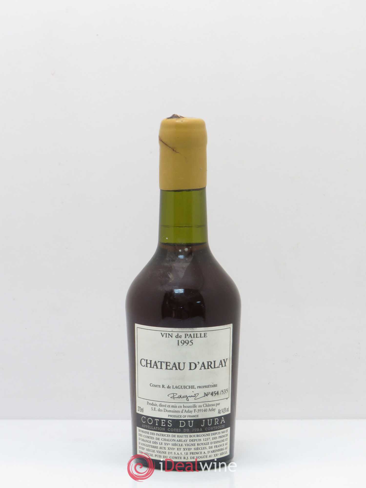 Côtes du Jura Vin de Paille Château d'Arlay (sans prix de réserve) 1995 - Posten von 1 Demi-Flasche - 0