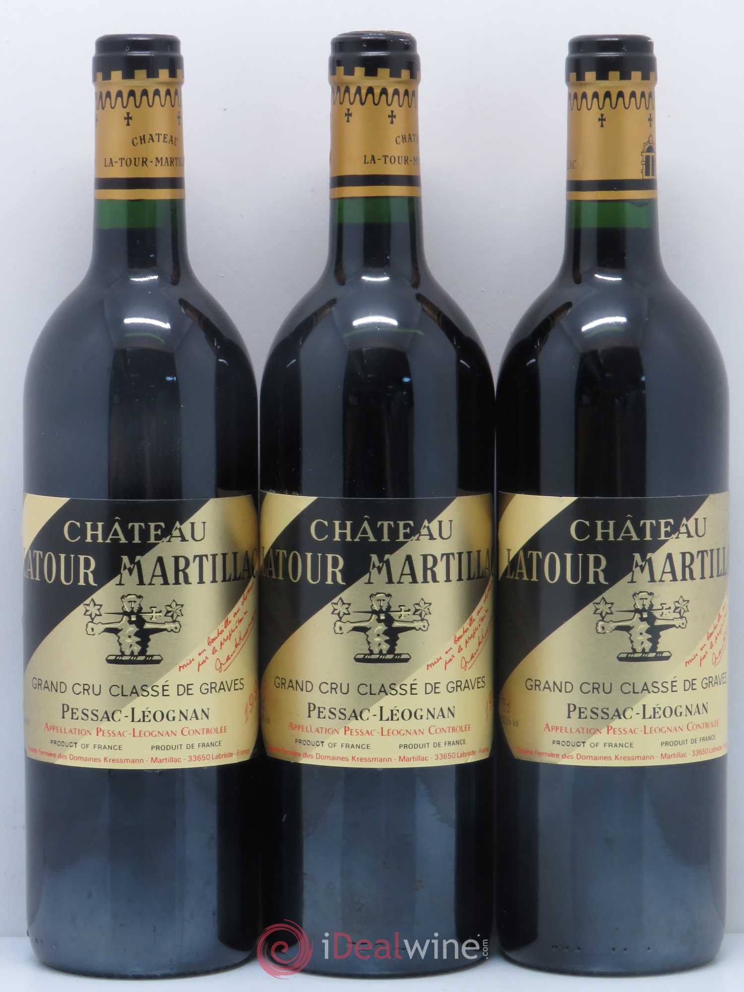 Château Latour-Martillac Cru Classé de Graves (sans prix de réserve) 1990 - Lot de 12 bouteilles - 4