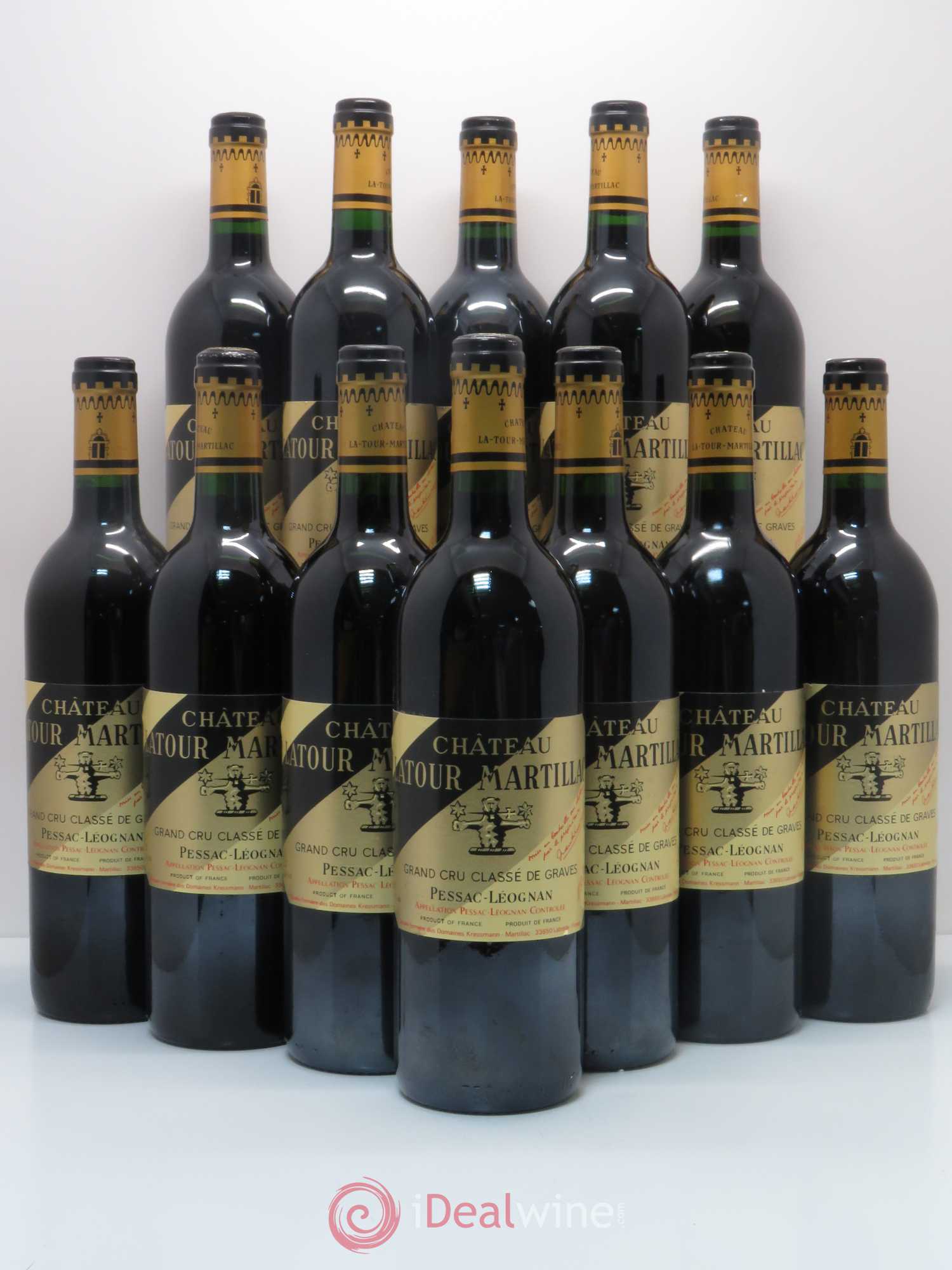 Château Latour-Martillac Cru Classé de Graves (sans prix de réserve) 1990 - Lot de 12 bouteilles - 0
