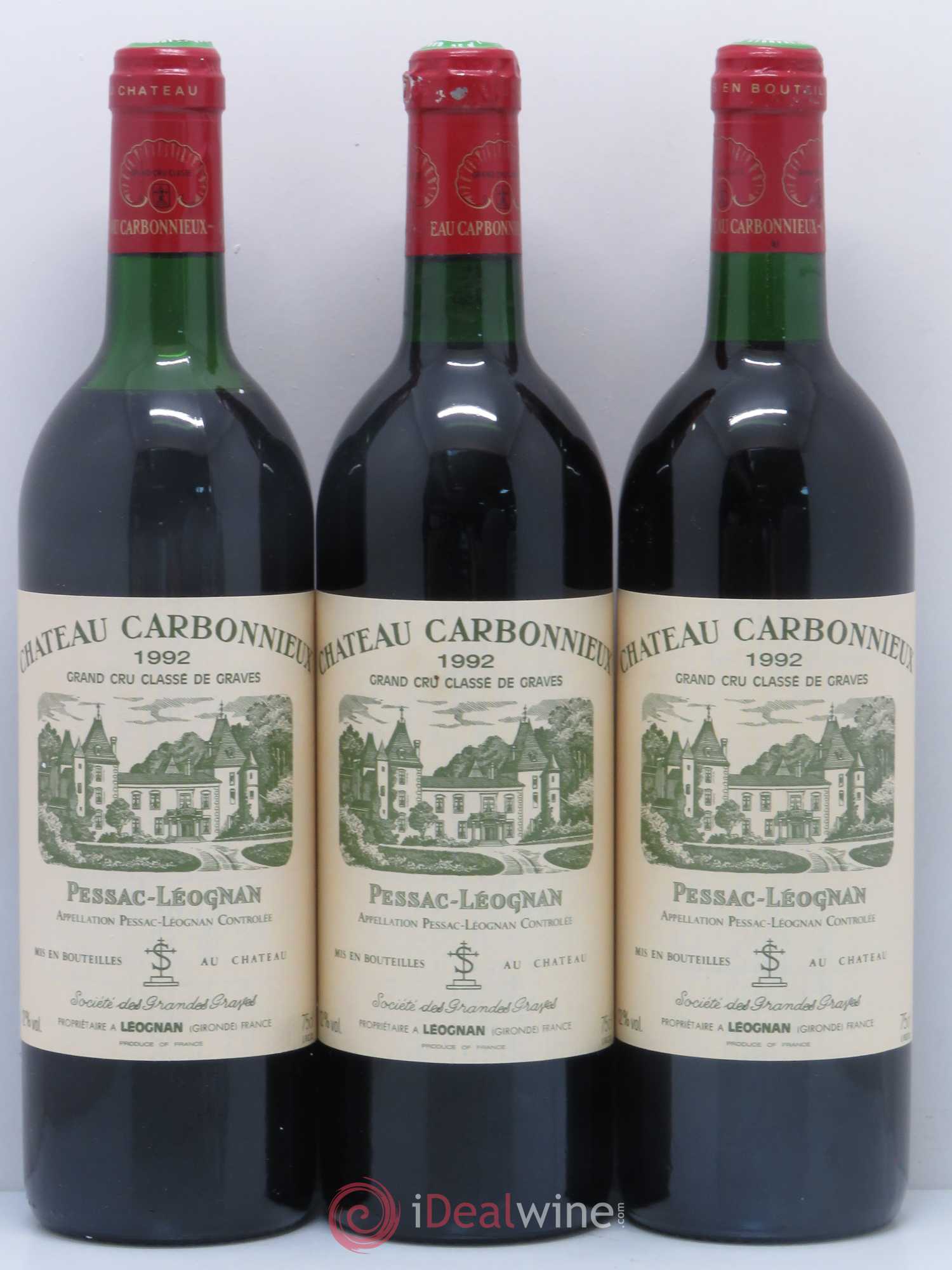 Château Carbonnieux Cru Classé de Graves (sans prix de réserve) 1992 - Lot de 12 bouteilles - 1