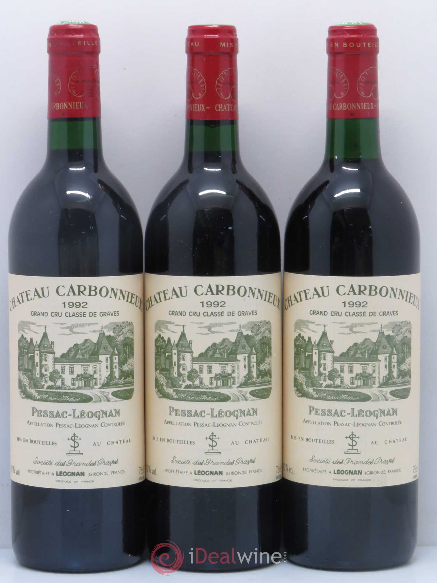 Château Carbonnieux Cru Classé de Graves (sans prix de réserve) 1992 - Lot de 12 bouteilles - 2