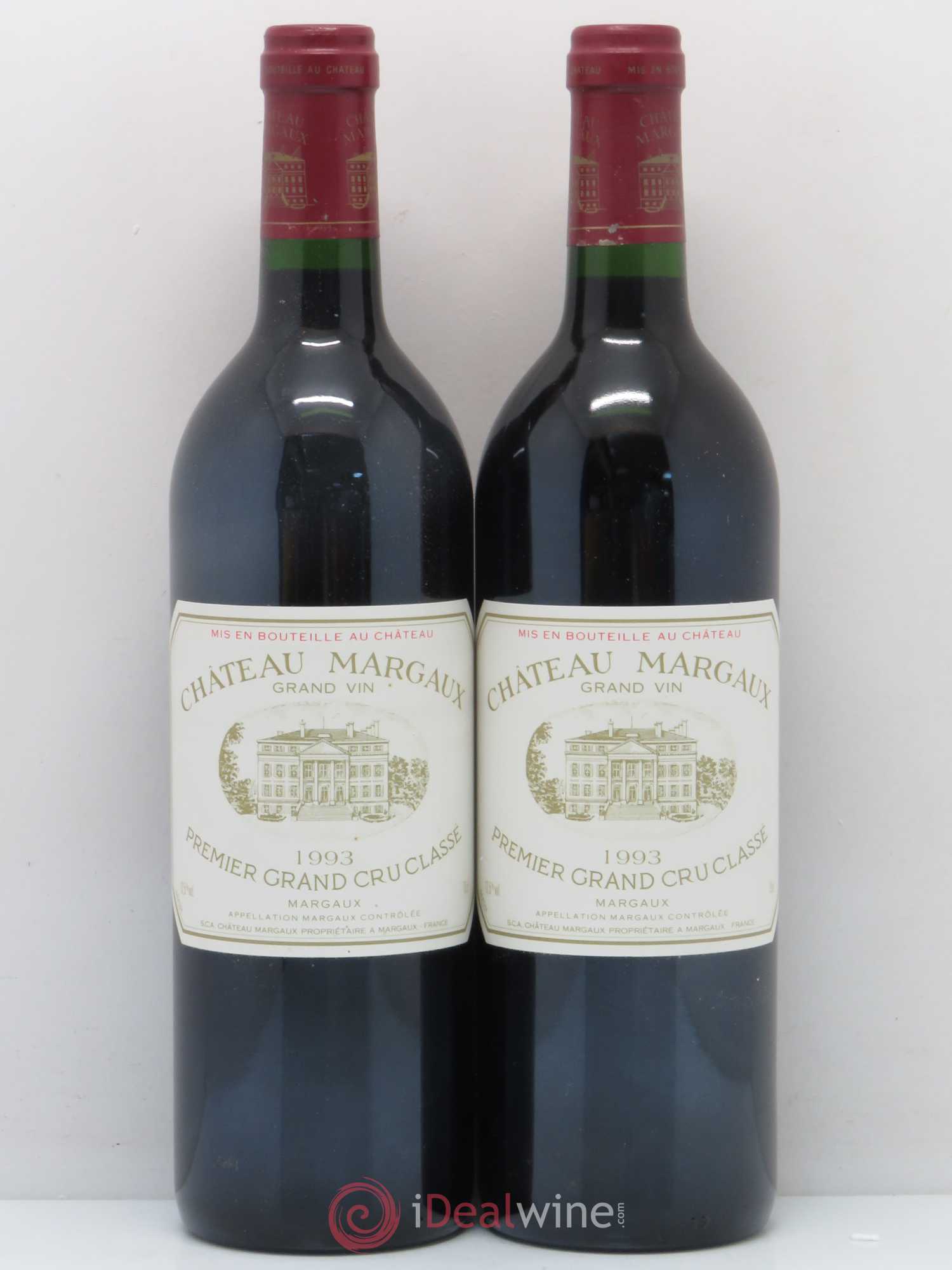 Château Margaux 1er Grand Cru Classé 1993 - Lot de 2 bouteilles - 0