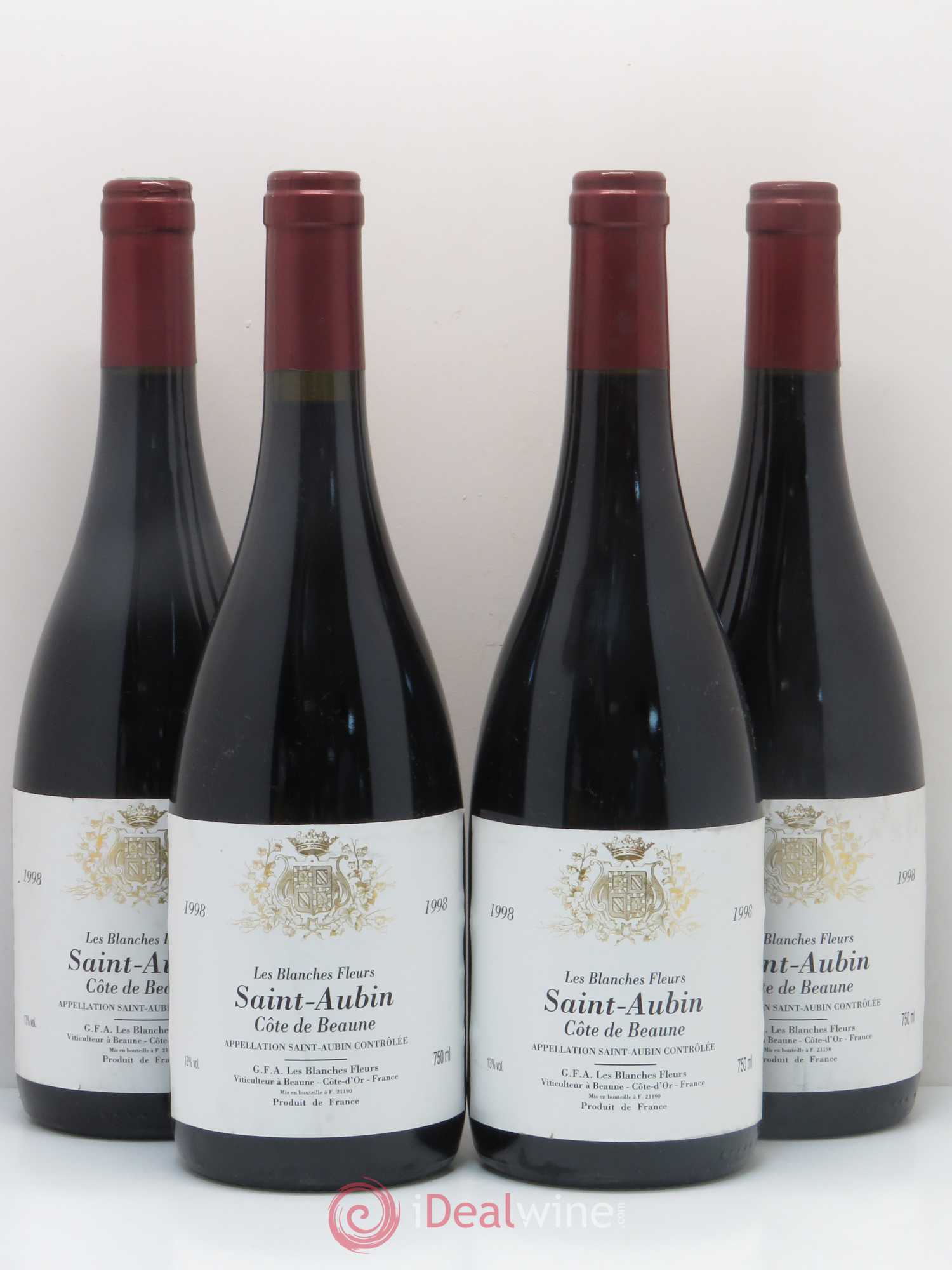 Saint-Aubin Les Blanches Fleurs 1998 - Posten von 4 Flaschen - 0