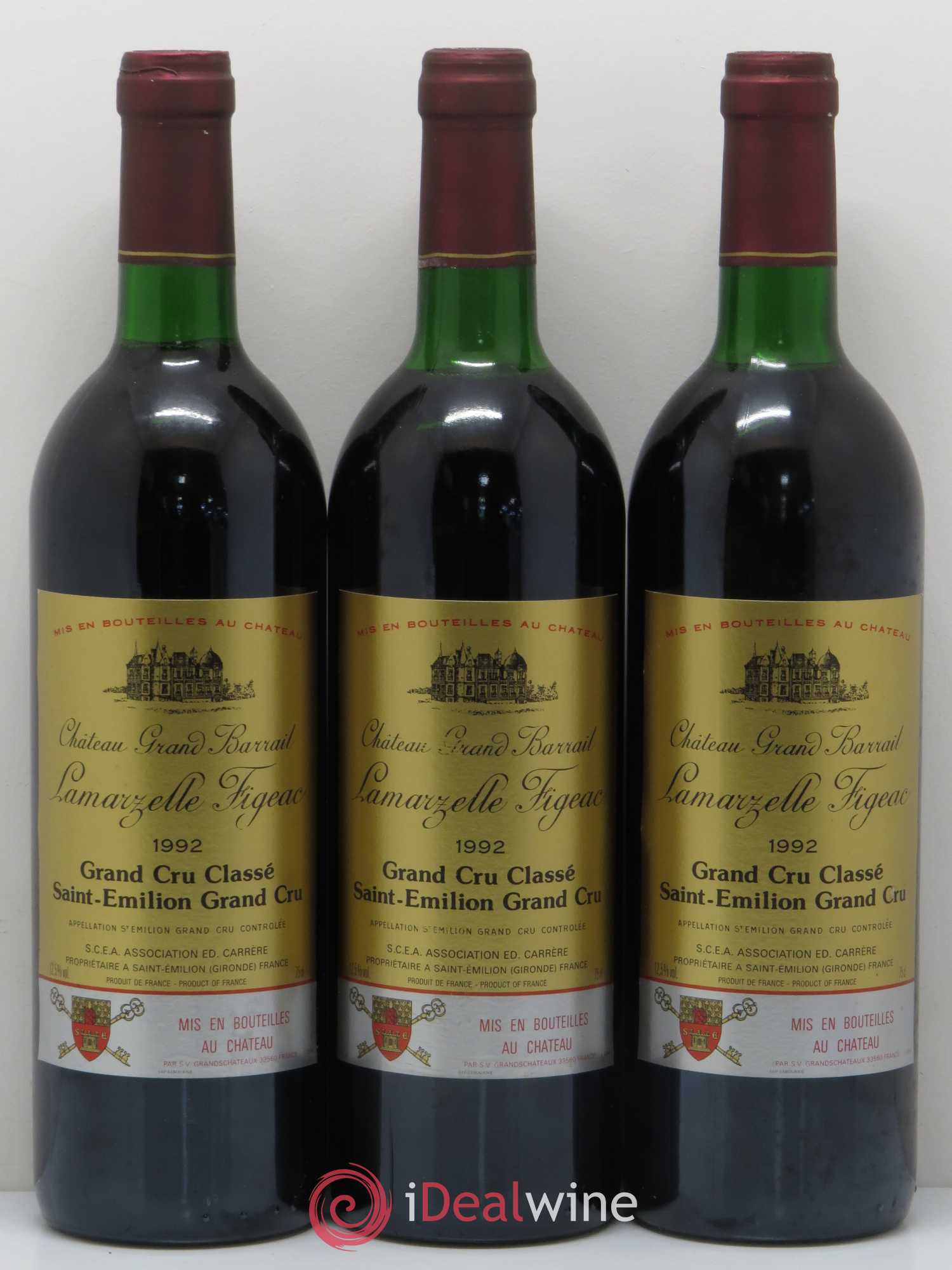 Château Grand Barrail Lamarzelle Figeac Grand Cru Classé 1992 - Lot de 6 bouteilles - 2