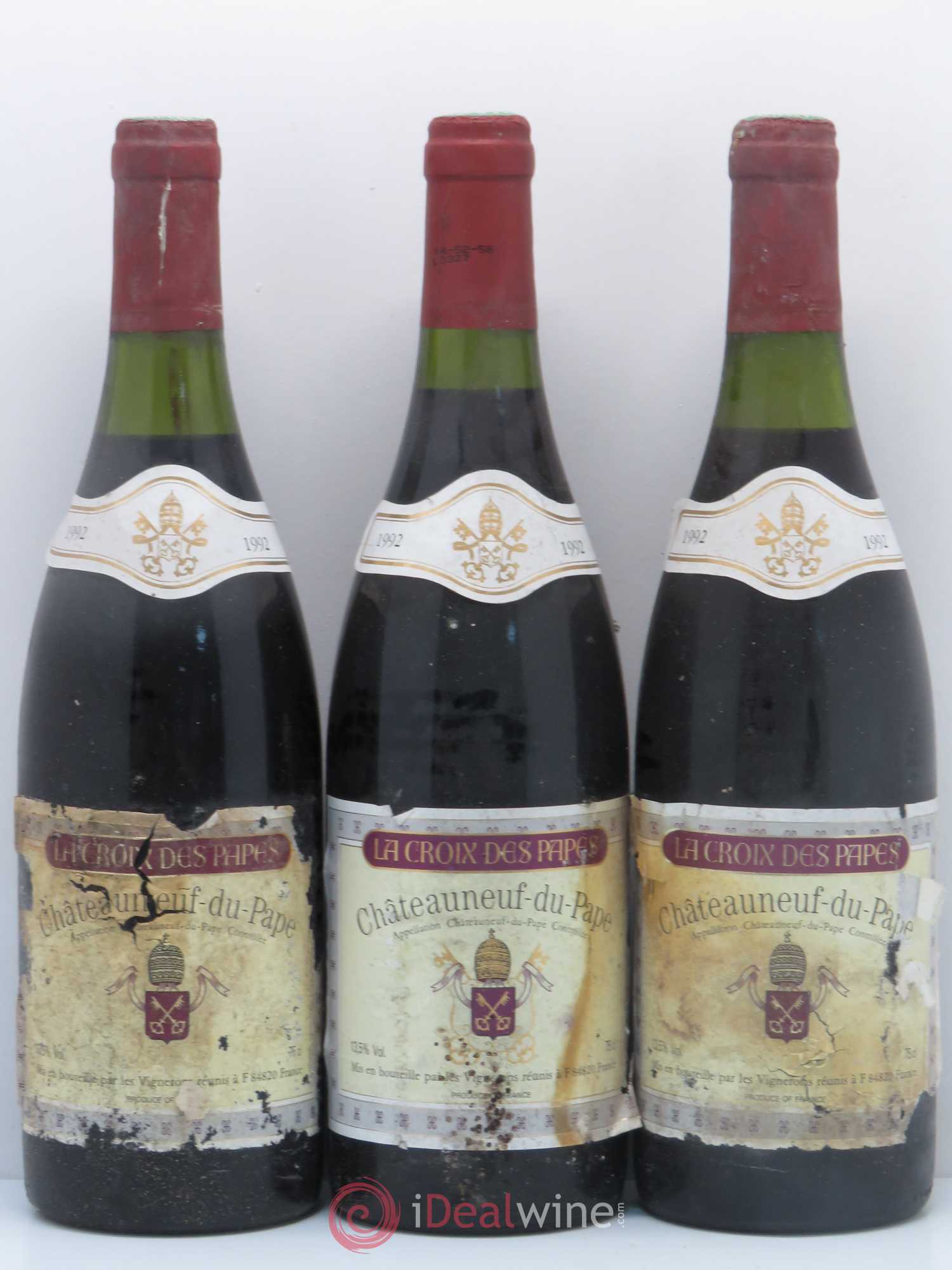 Châteauneuf-du-Pape Domaine La Croix de Papes 1992 - Posten von 10 Flaschen - 1
