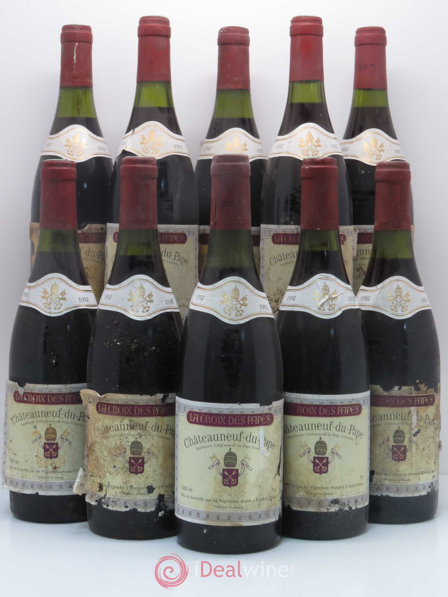Châteauneuf-du-Pape Domaine La Croix de Papes 1992 - Posten von 10 Flaschen - 0