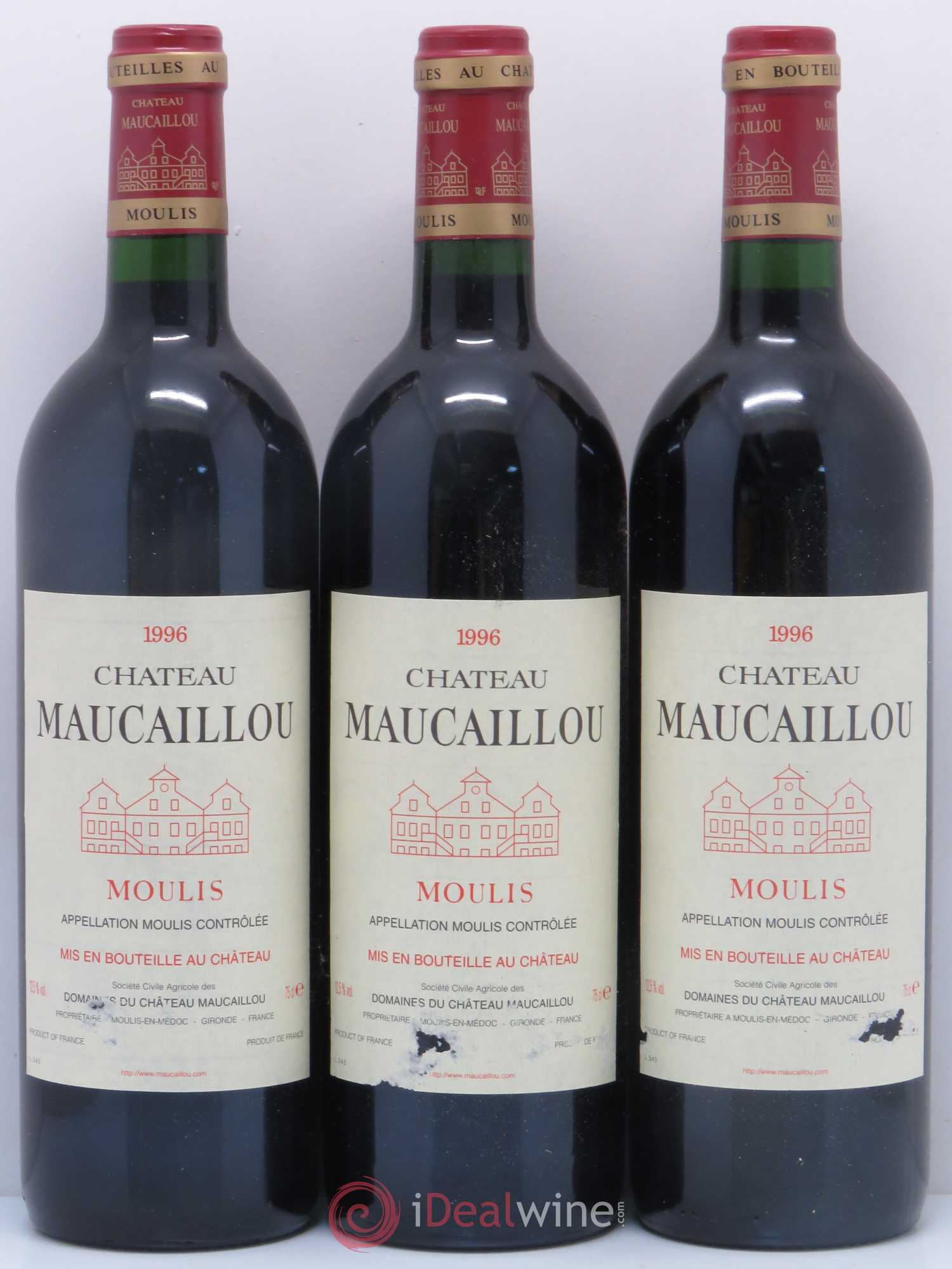 Château Maucaillou 1996 - Lot de 12 bouteilles - 1