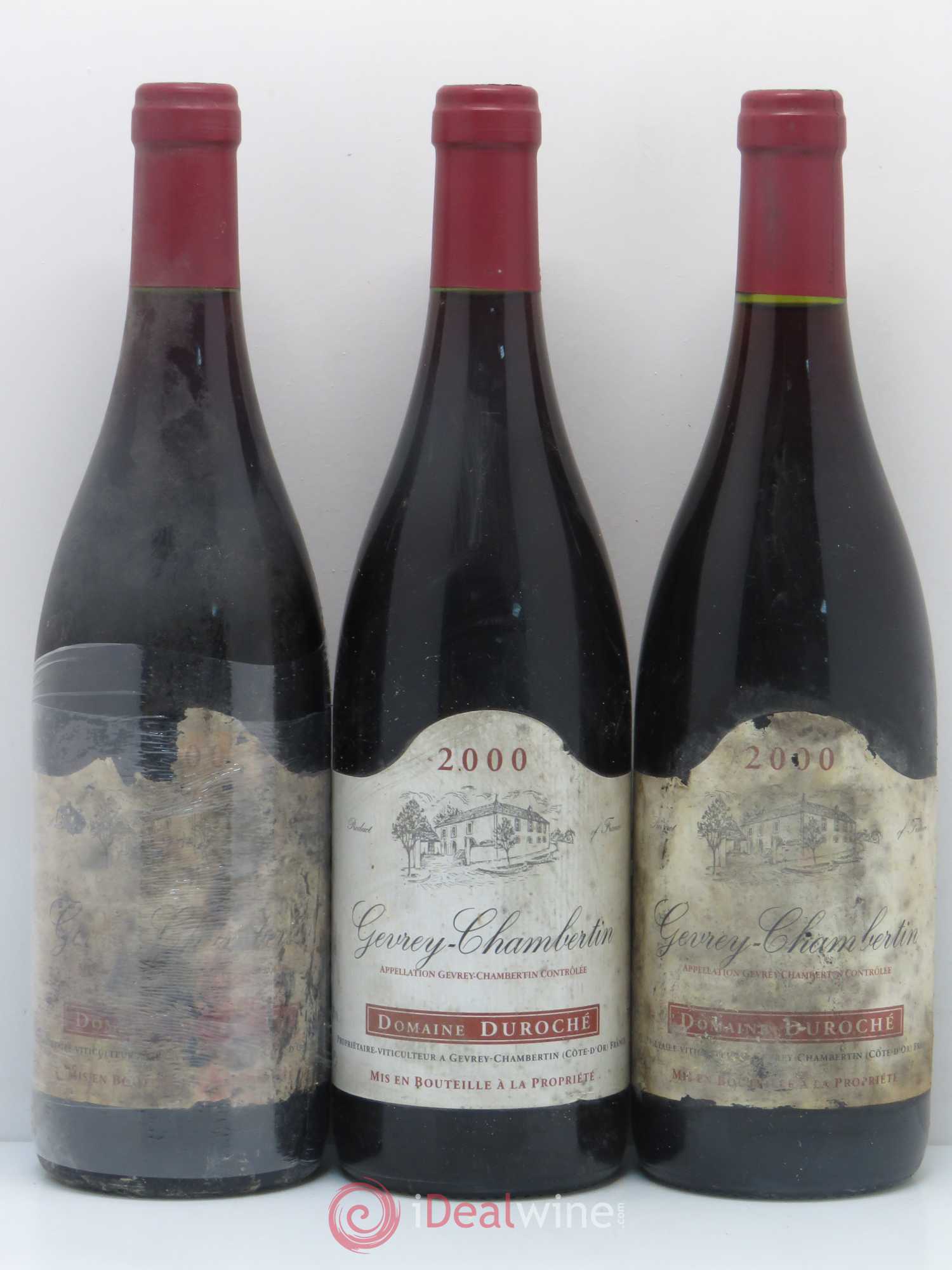 Gevrey-Chambertin Domaine Duroche 2000 - Lot de 3 bouteilles - 0