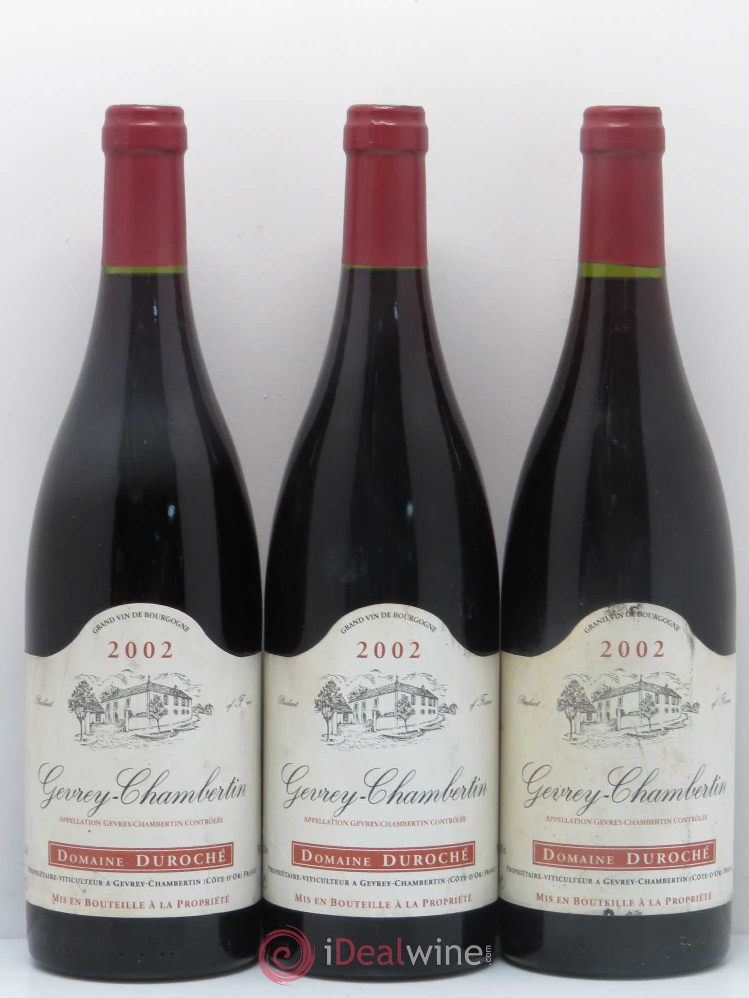Gevrey-Chambertin Domaine Duroche 2002 - Lot de 5 bouteilles - 1
