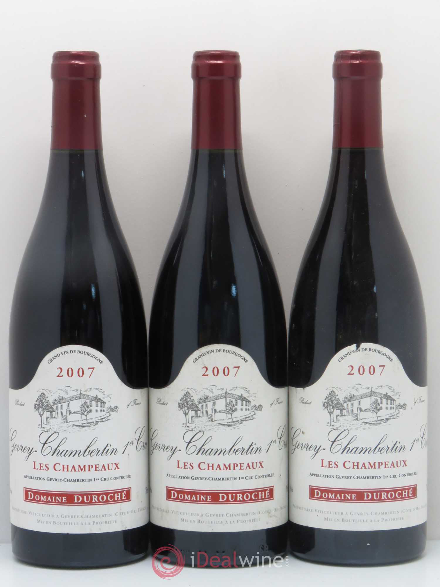 Gevrey-Chambertin 1er Cru Les Champeaux Domaine Duroche 2007 - Posten von 3 Flaschen - 0
