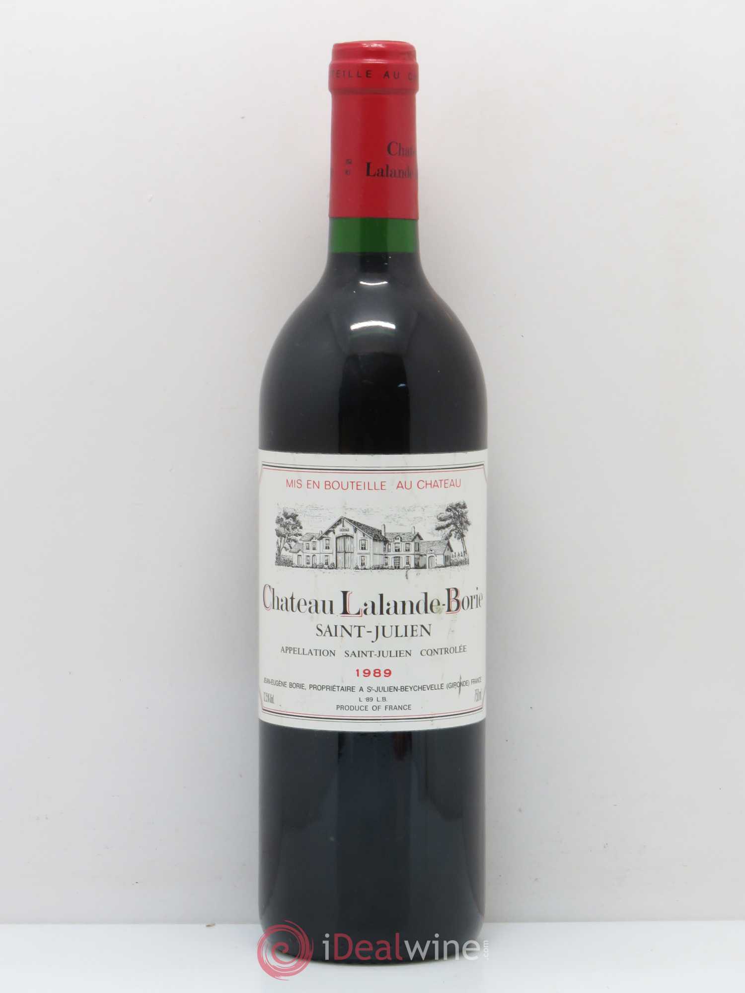 Château Lalande Borie 1989 - Lot de 1 bouteille - 0