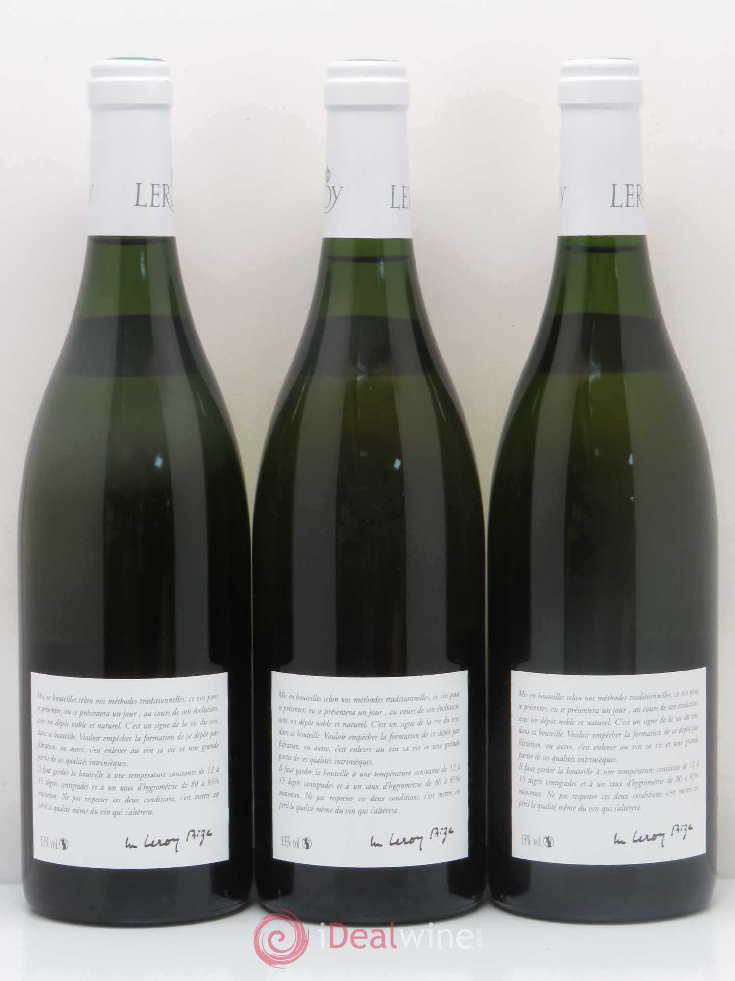 Meursault 1er Cru Charmes Leroy S.A 1997 - Posten von 3 Flaschen - 1
