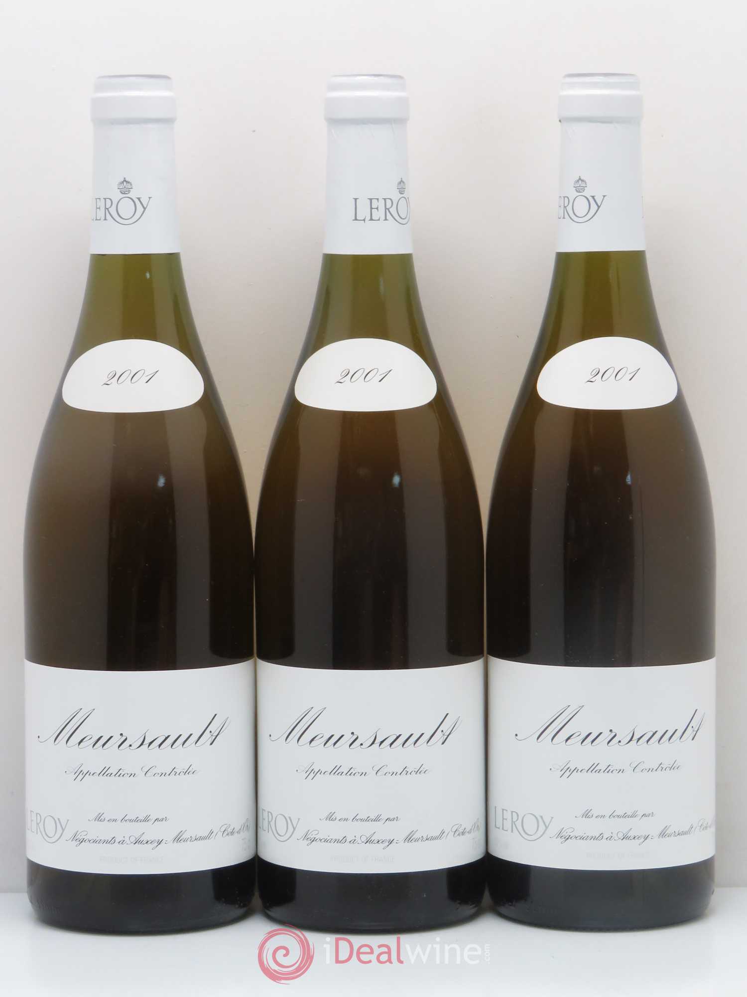 Meursault Leroy SA 2001 - Lot de 3 bouteilles - 0