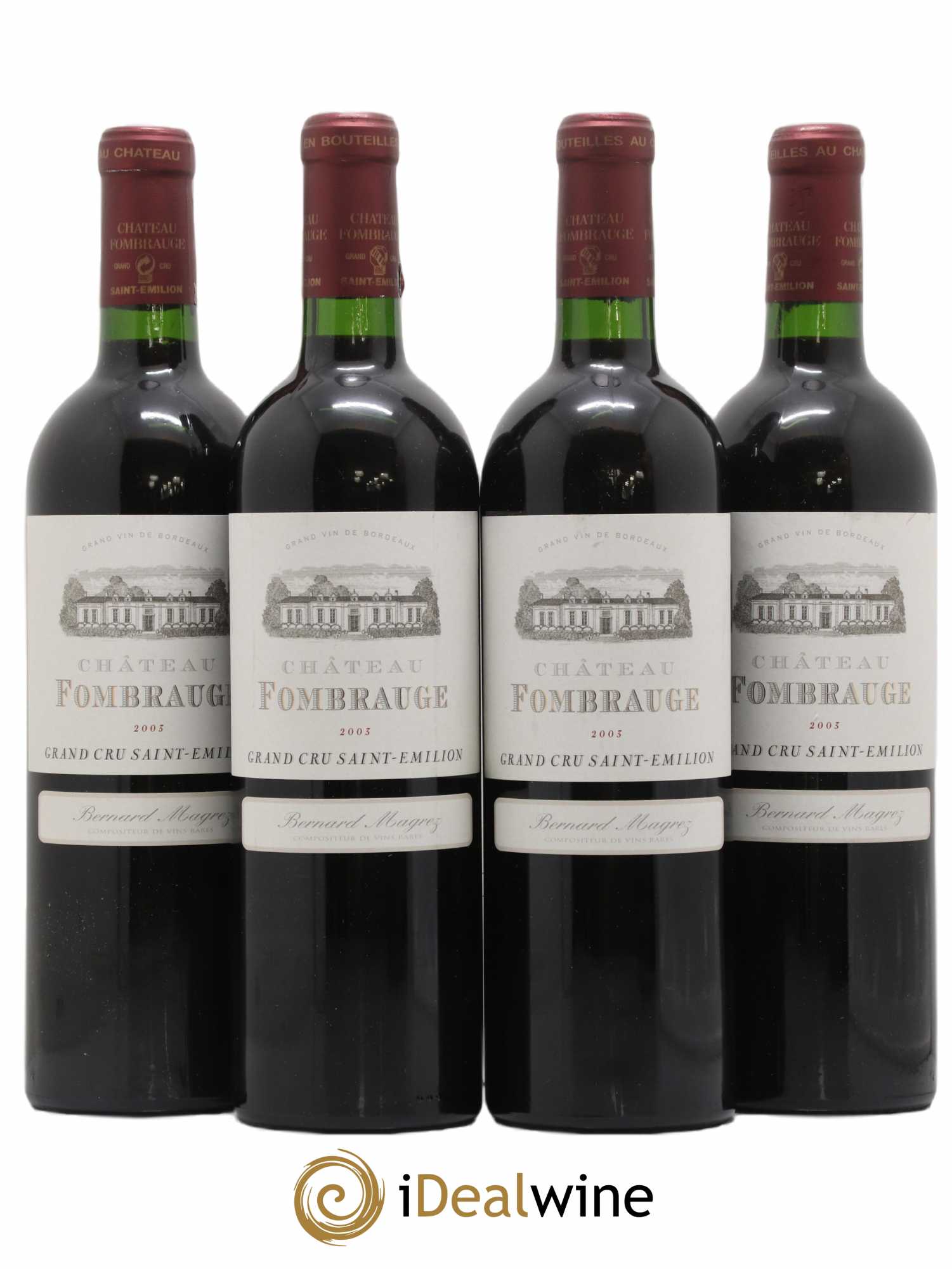 Château Fombrauge Grand Cru Classé 2003 - Lot de 4 bouteilles - 0