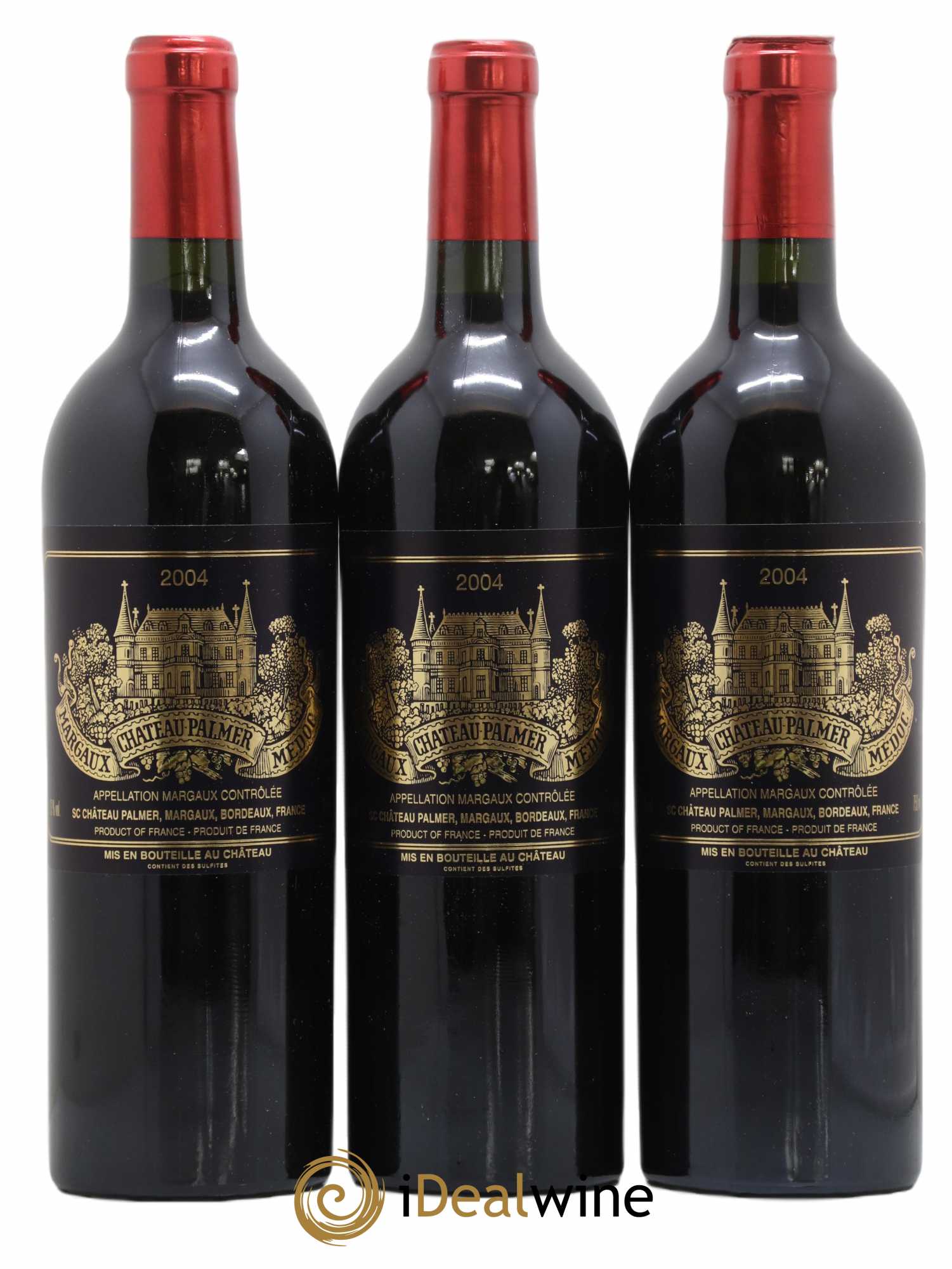 Château Palmer 3ème Grand Cru Classé 2004 - Lot de 3 bouteilles - 0