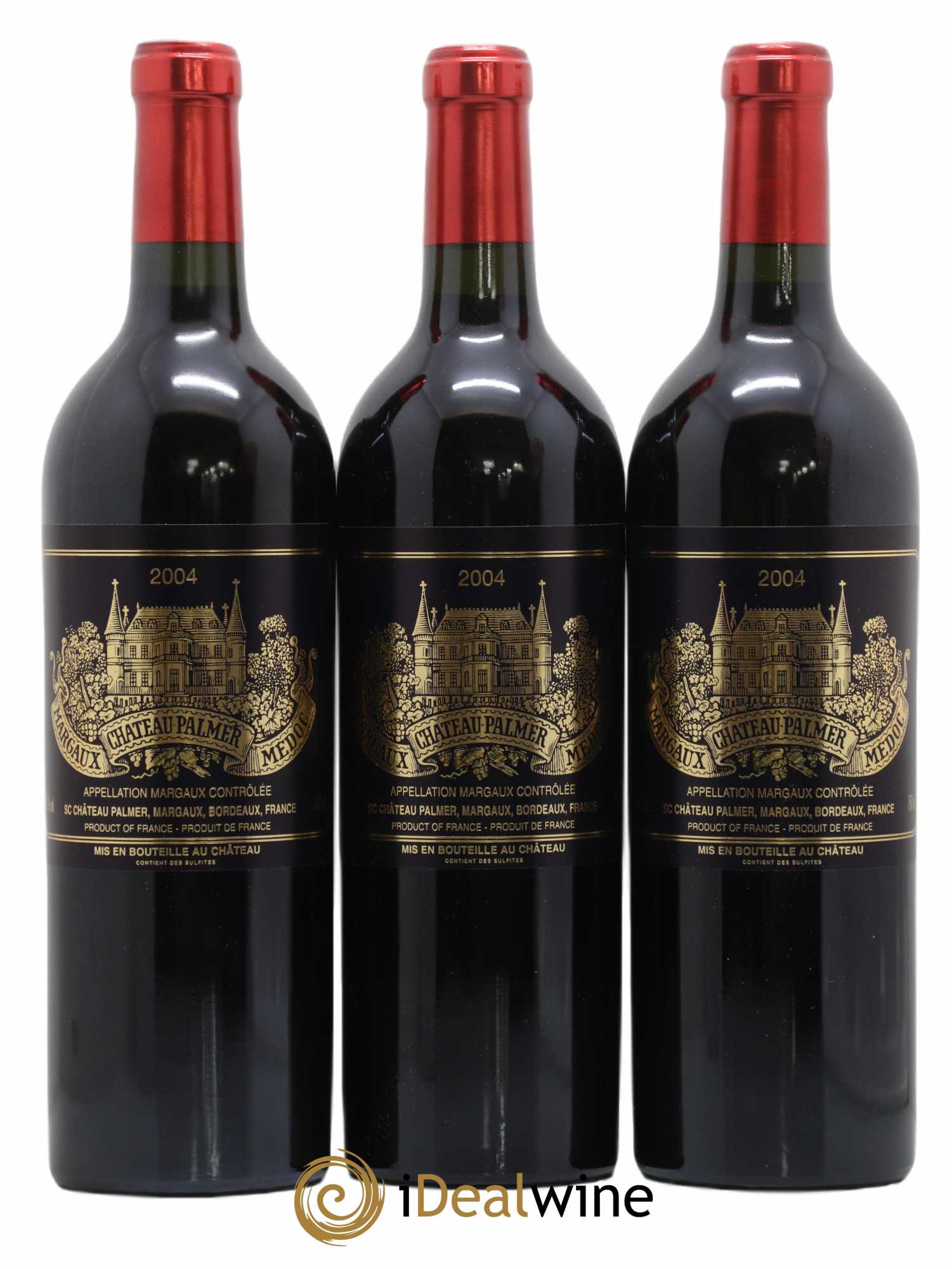 Château Palmer 3ème Grand Cru Classé 2004 - Lot de 3 bouteilles - 0